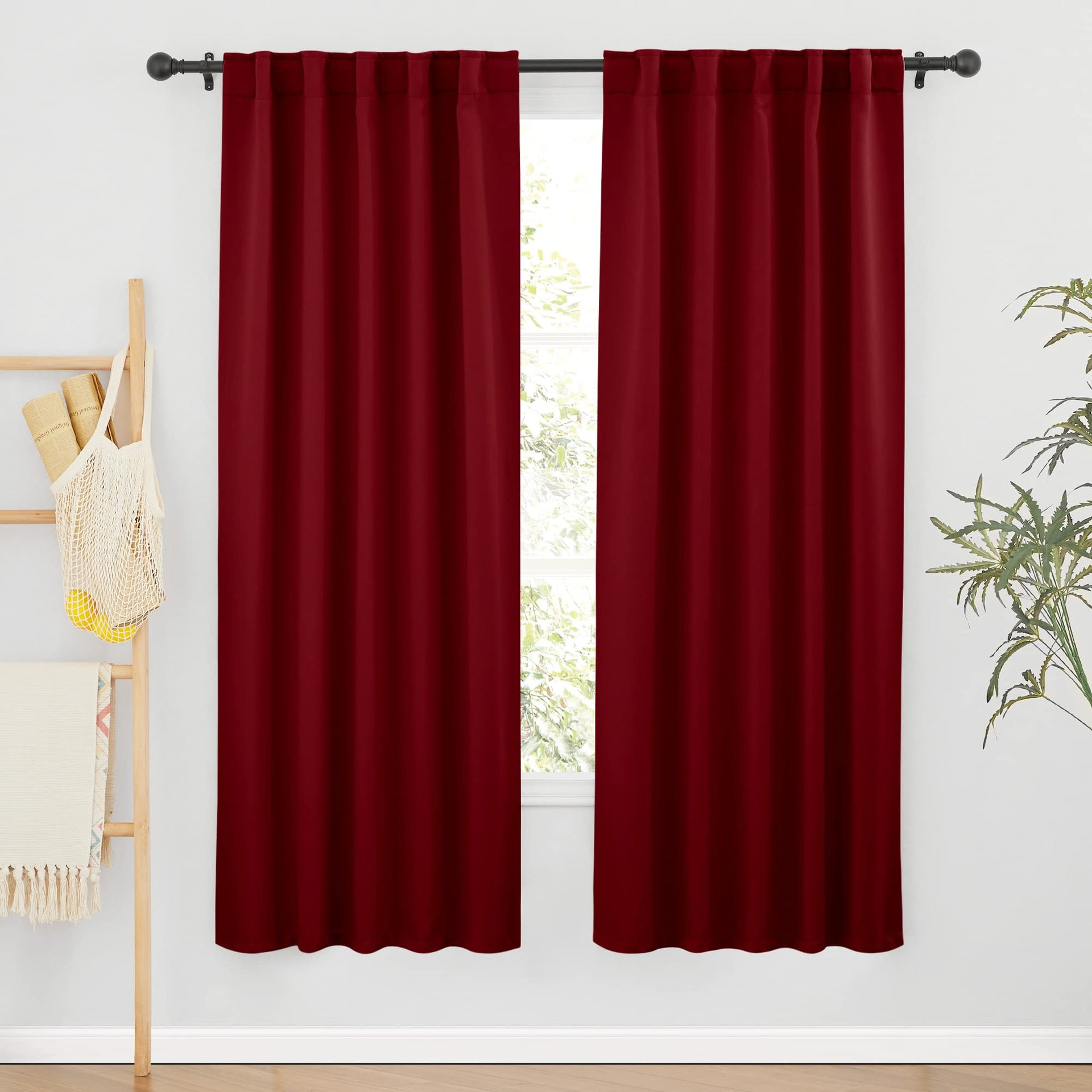 Blackout Curtains 72 inches Long for Bedroom (2 Count)