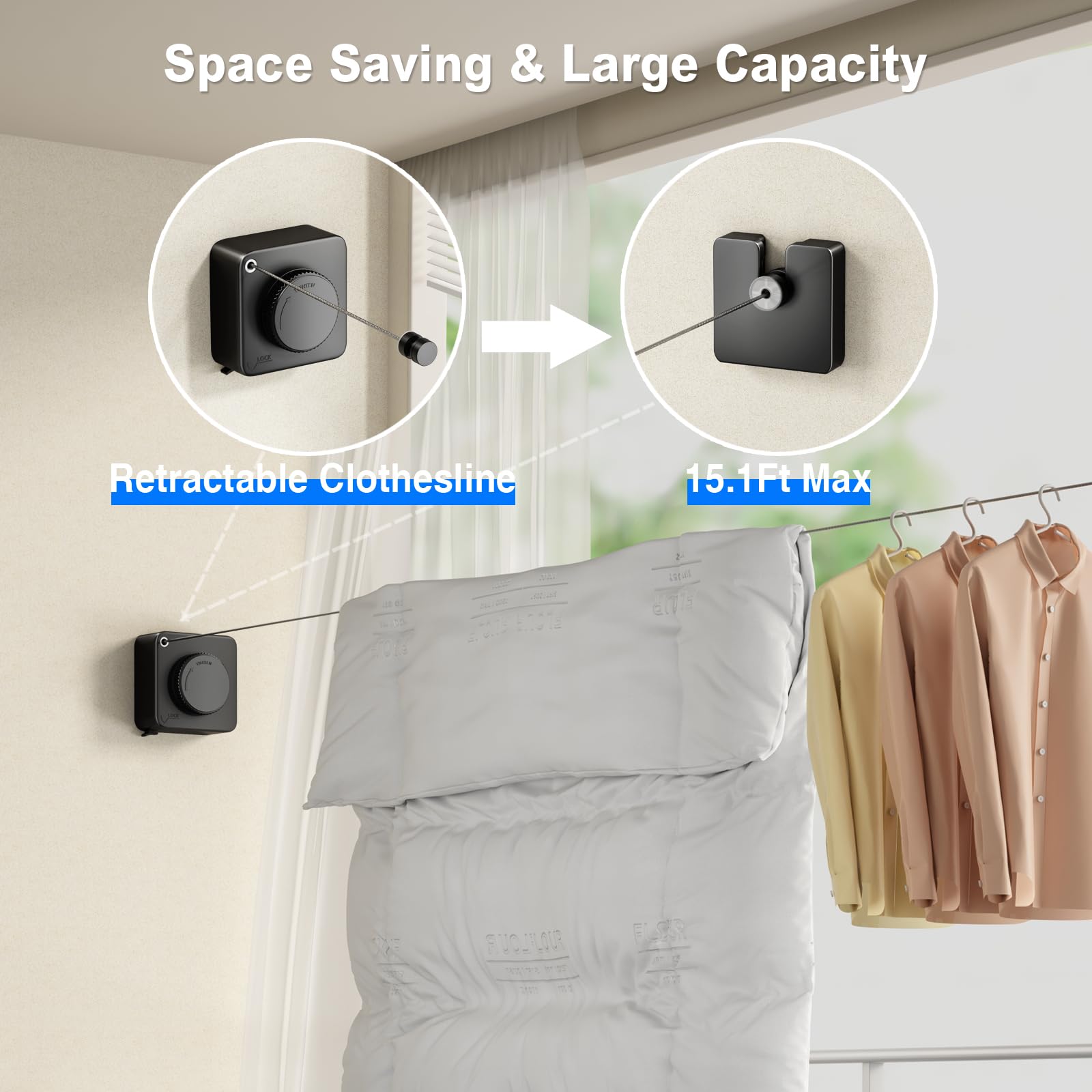 Retractable Clothesline Indoor