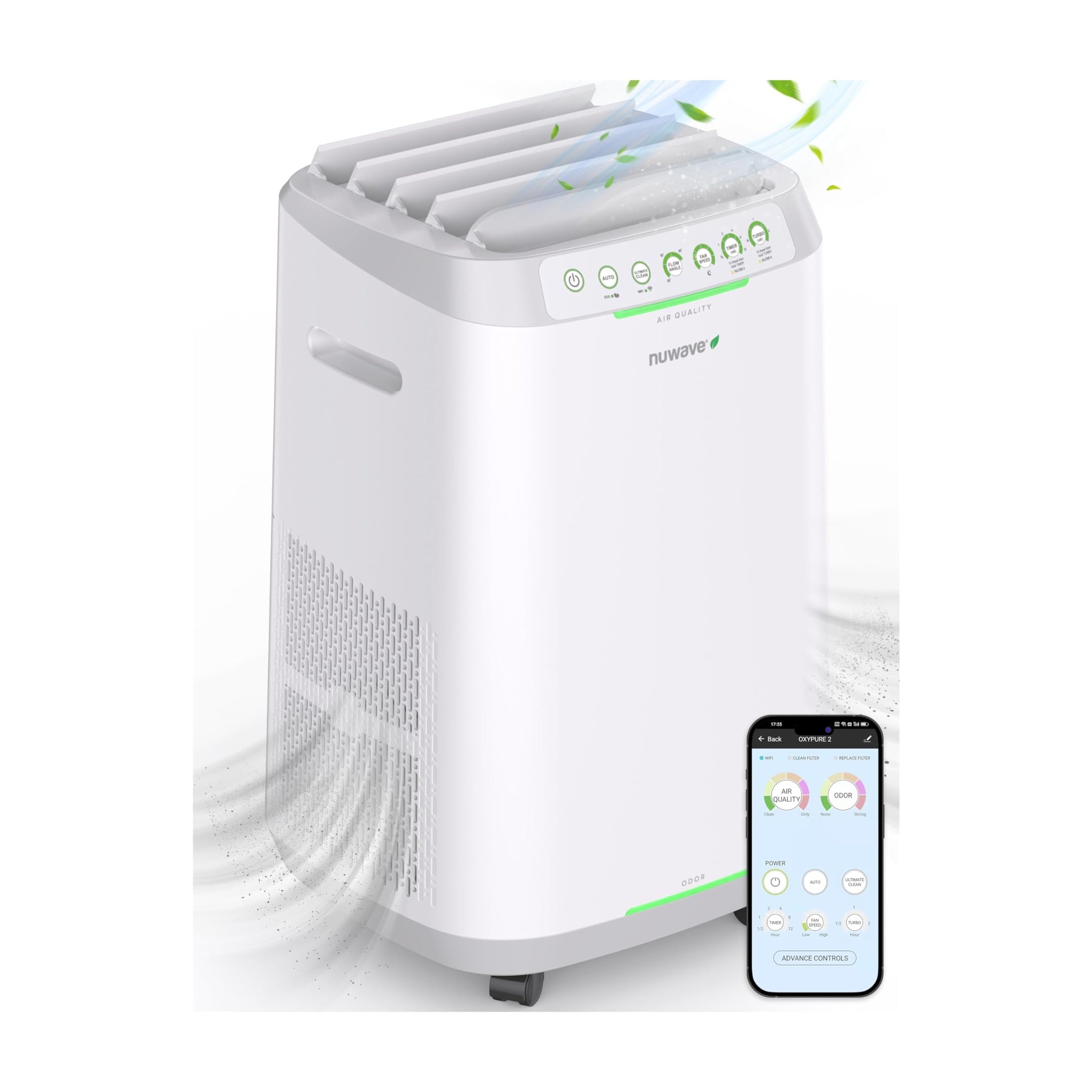 OxyPure ZERO Air Purifier with Washable & Reusable Bio Guard Filters