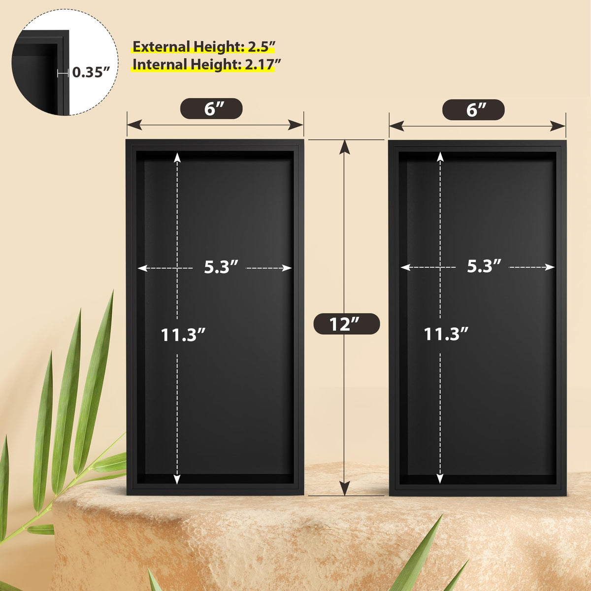 Kitchen Drawer Organizer Bins (2 Count)