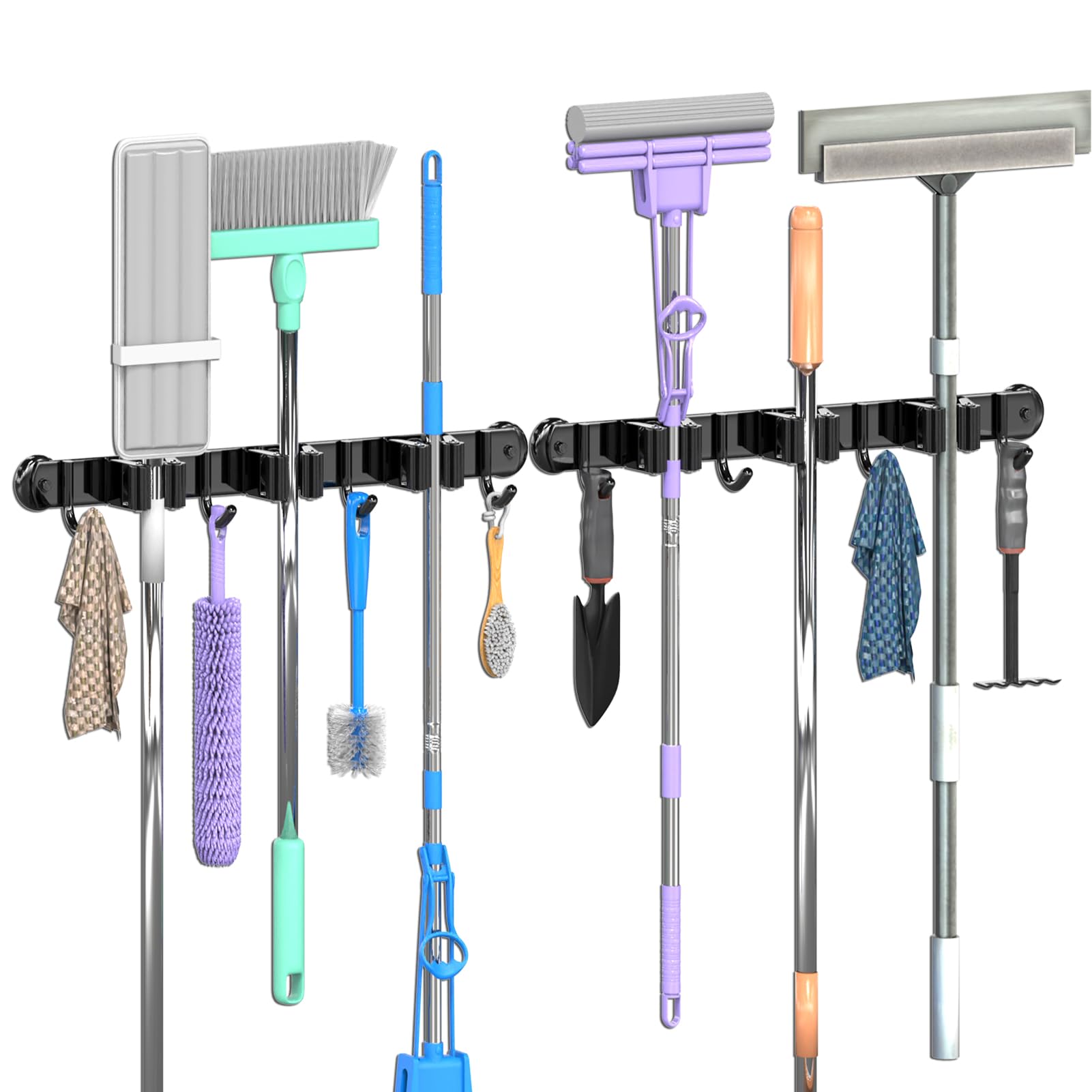 Magnetic Broom Holder Wall Mount 2 Pack (2 Count)