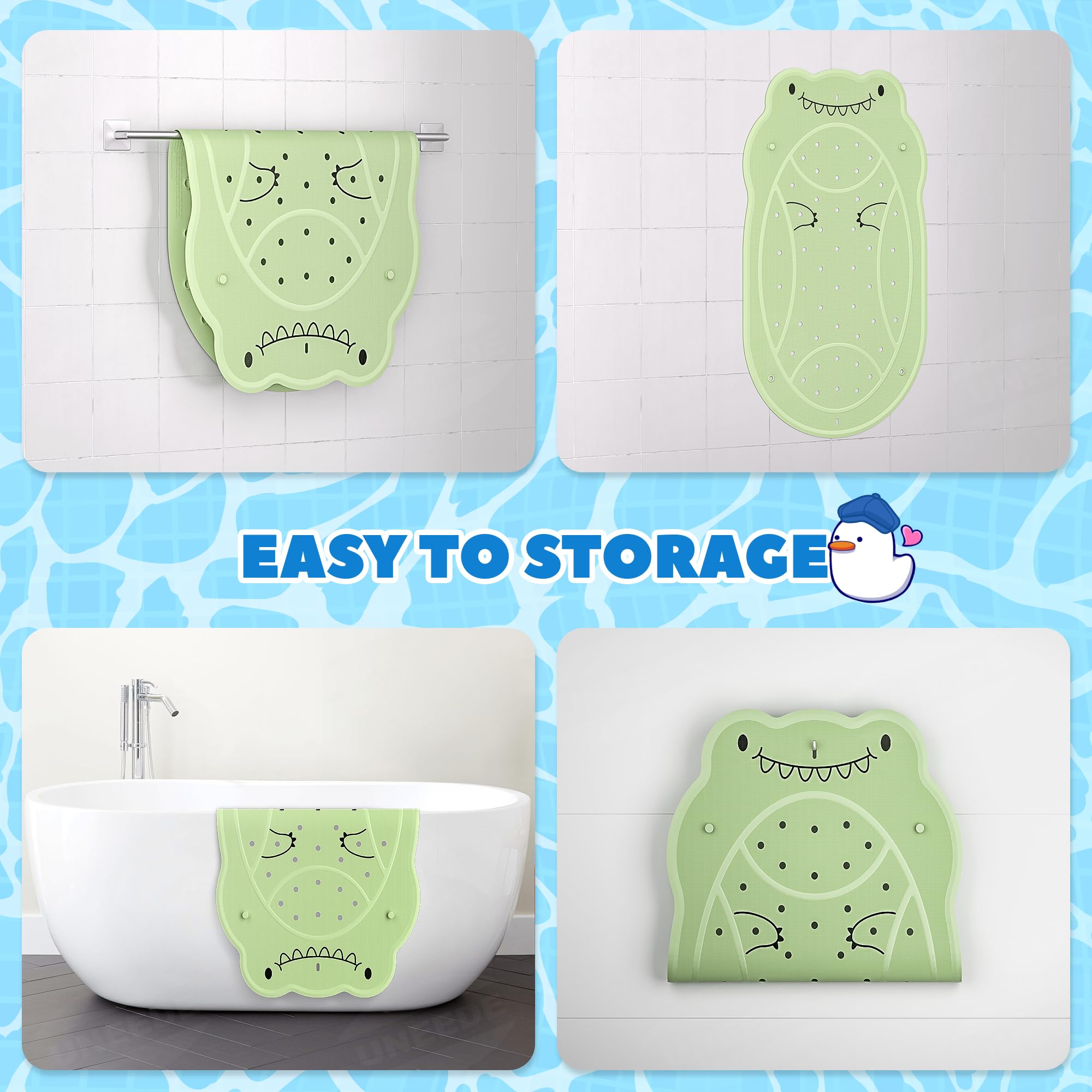 Dinosaur Kids Bathtub Mat Non Slip