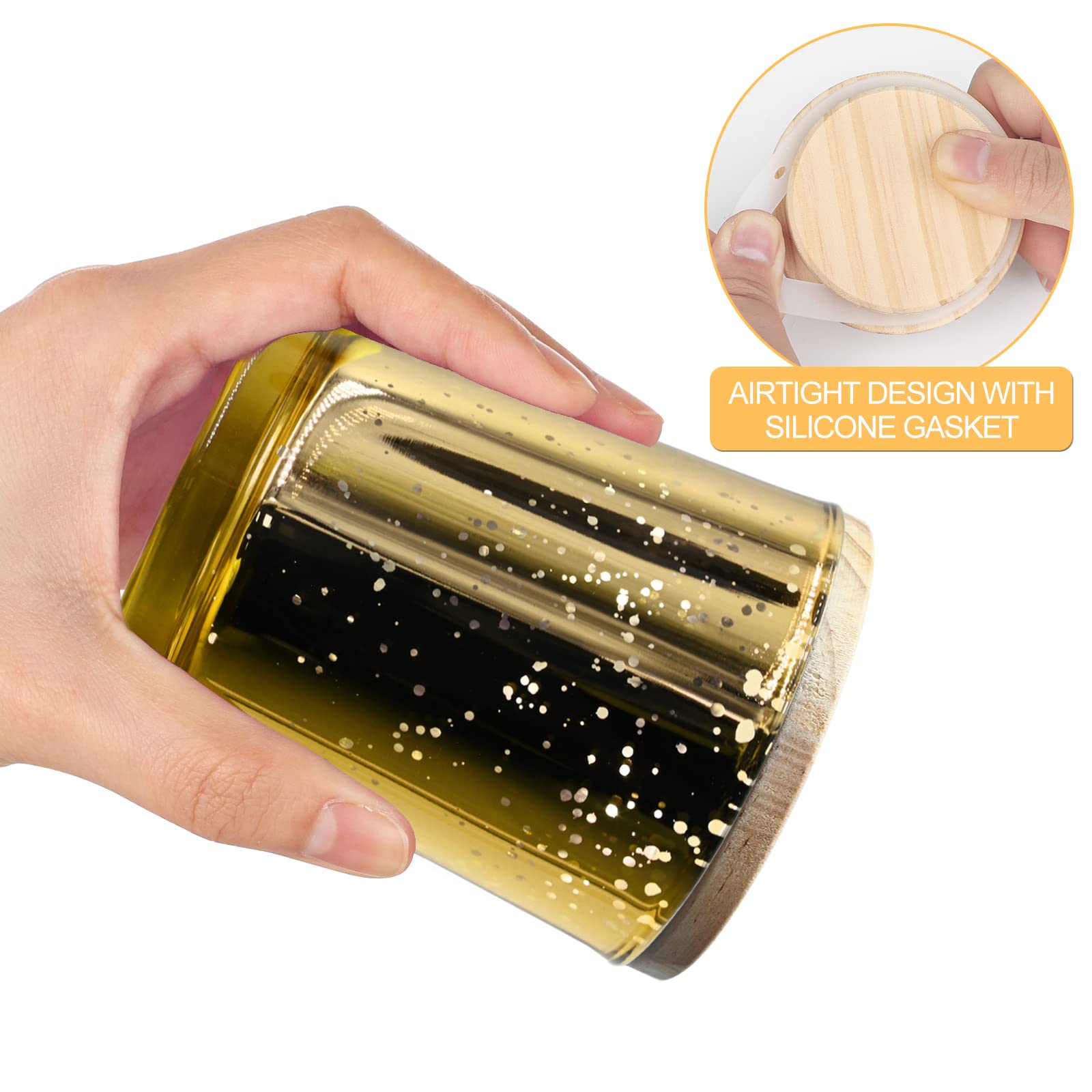 Thick Candle Jars for Making Candles 12 Pcs (12 Count)