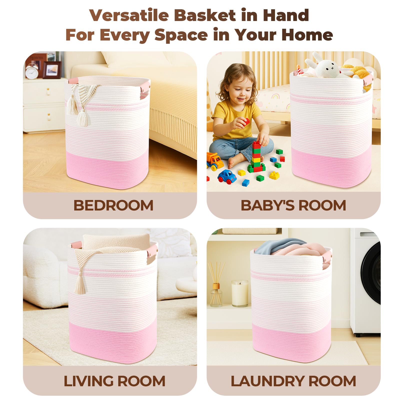 Laundry Basket with Handles