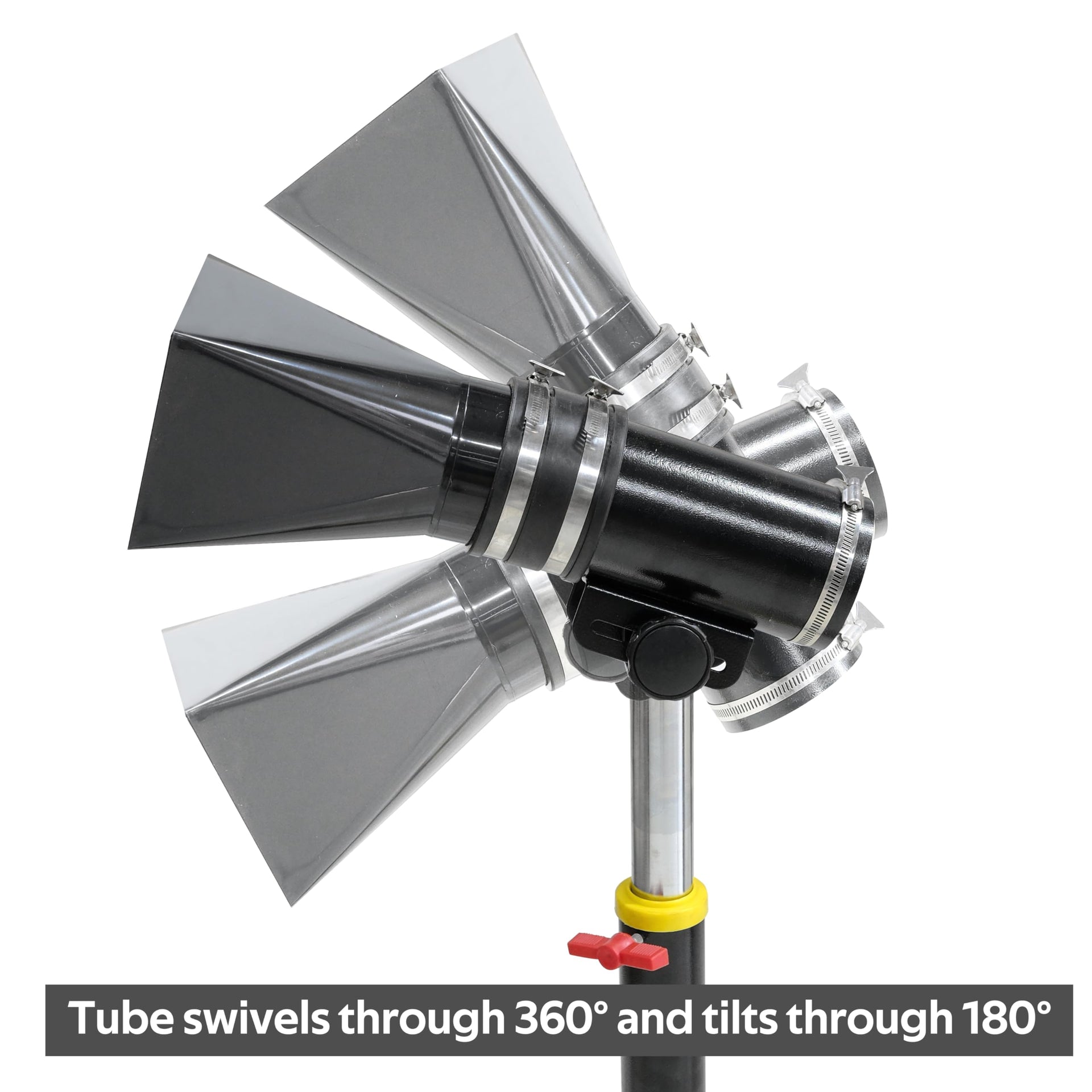Deluxe Variable Height Dust Extraction Hood with Flexible Rubber Cuff for Interchangable Dust Hood