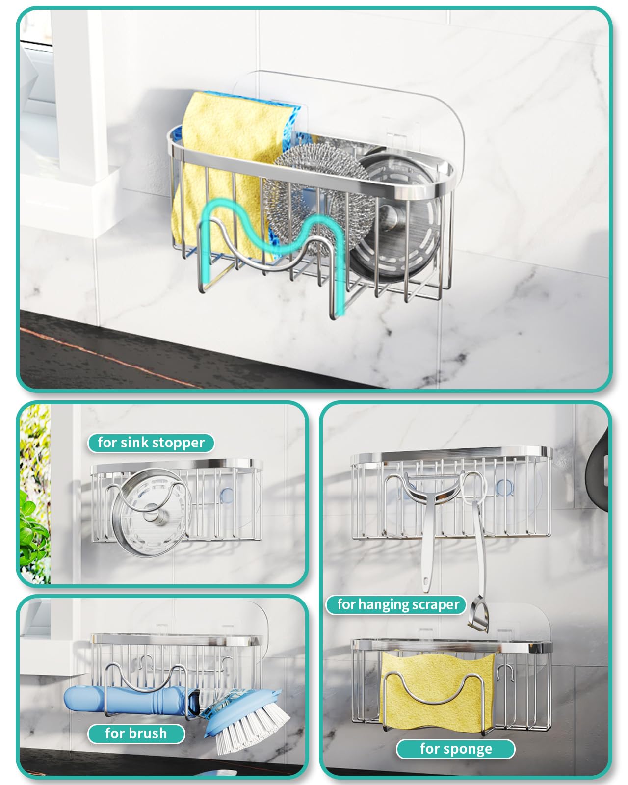 Kitchen Sponge Holder for Sink