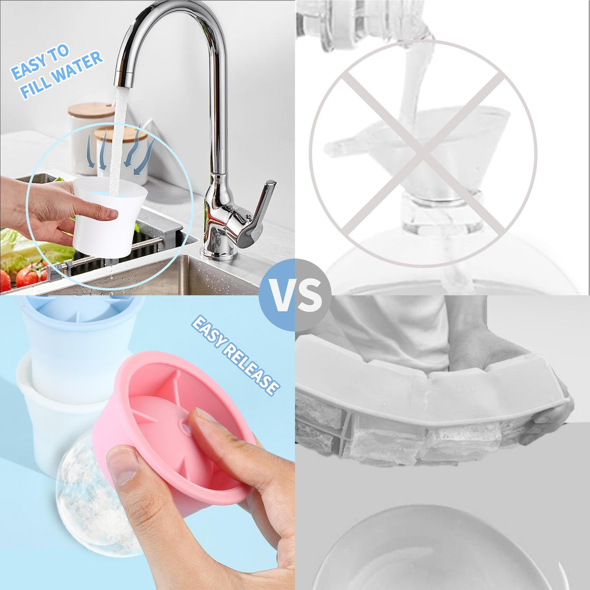 Ice Molds 4 PCS (4 Count)