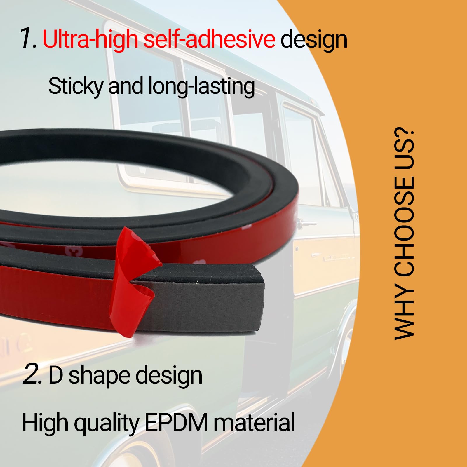 Rubber Weather Stripping (20 Foot)