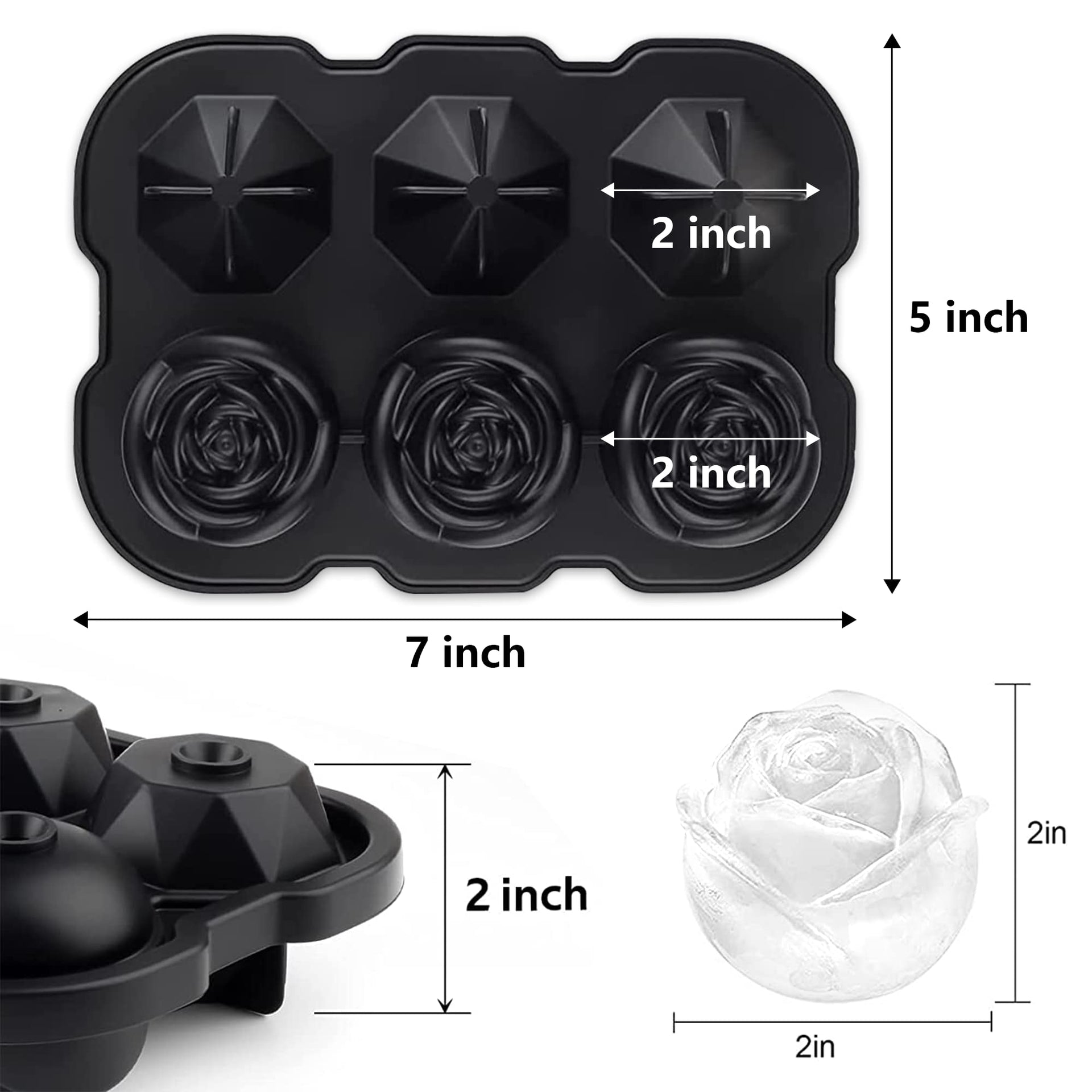 Silicone Ice Cube Tray with Lids (9.99 Count)