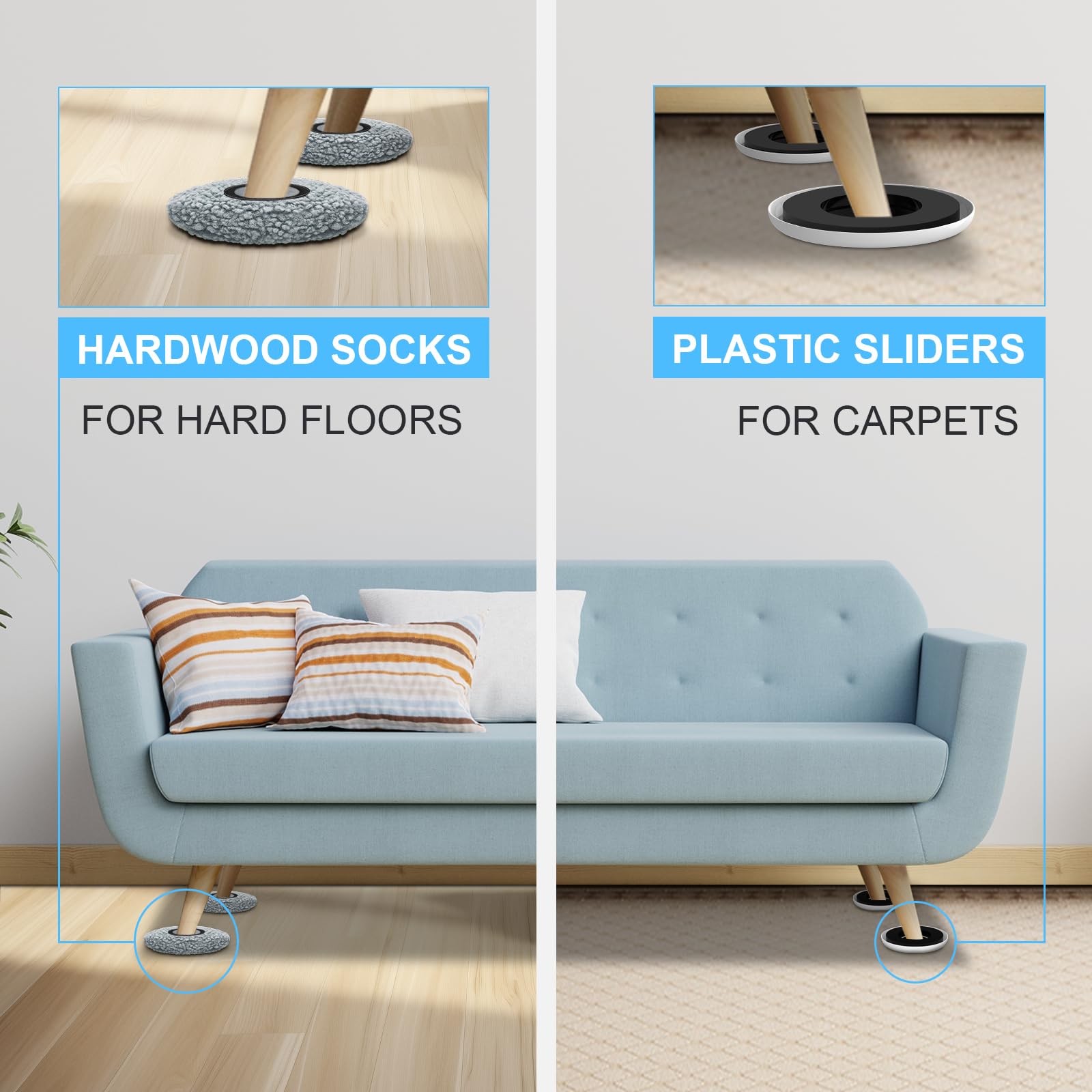 New Upgrade Furniture Movers Sliders (4 Count)