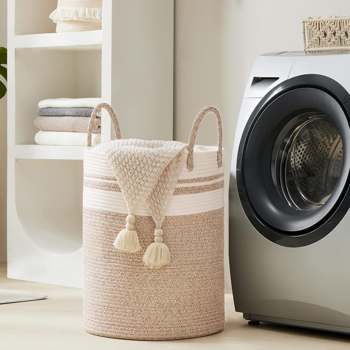 Woven Laundry Hamper Basket