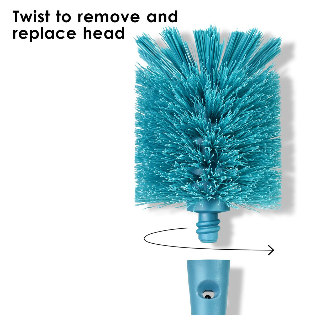 2-in-1 Bottle Brush Refills, Smokey Blue (3 Count)