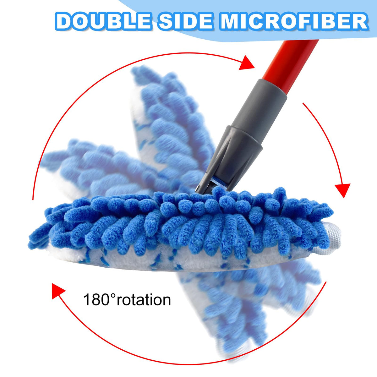 Microfiber Mops for Floor Cleaning (4 Count) - ModHome Supplies