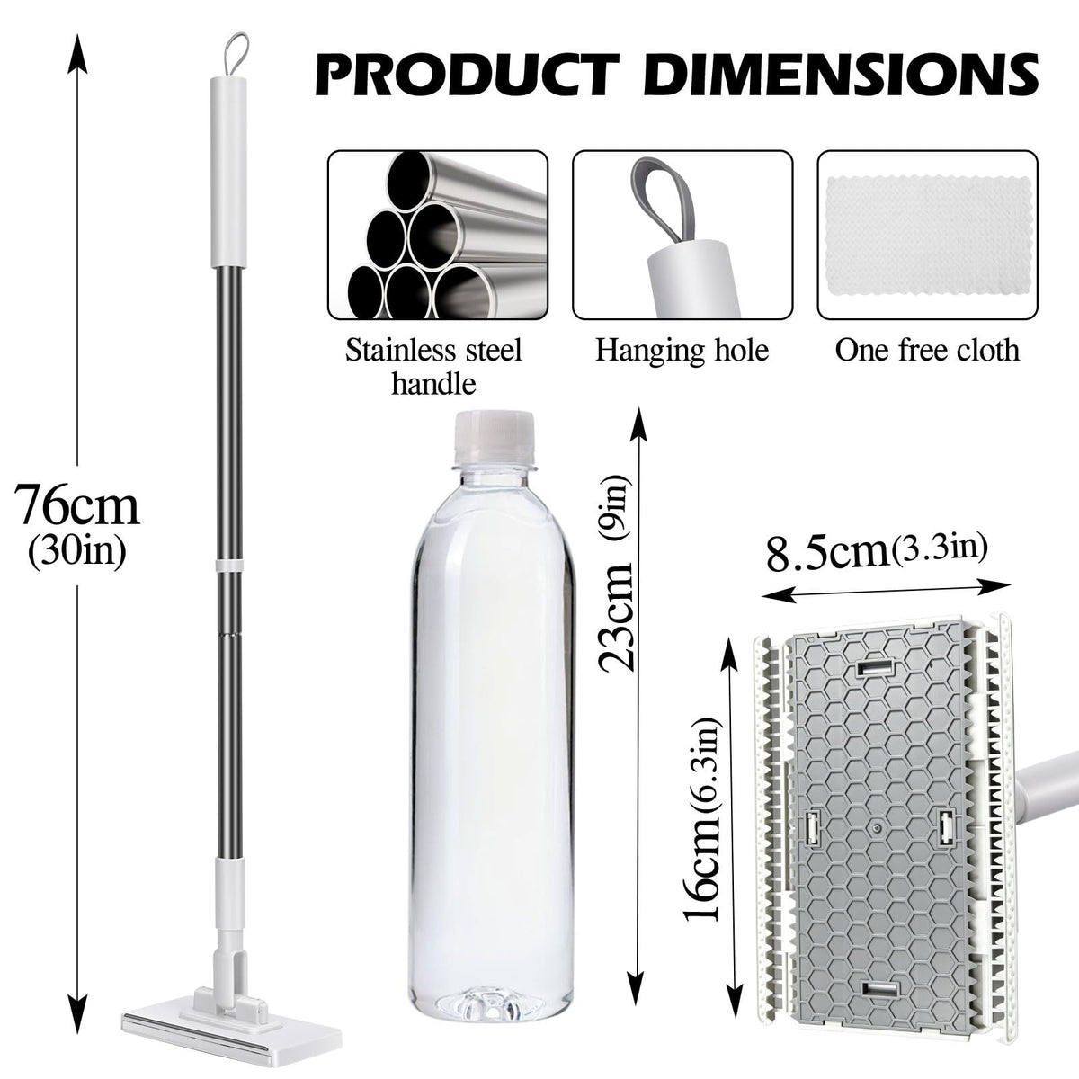 Snap Grip Mini Mop with Built