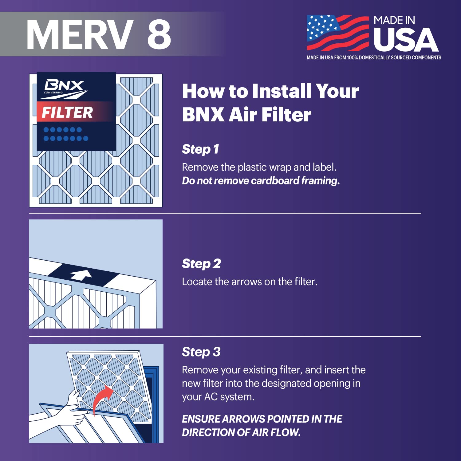 TruFilter 20x20x1 Air Filter MERV 8 (12 Count)