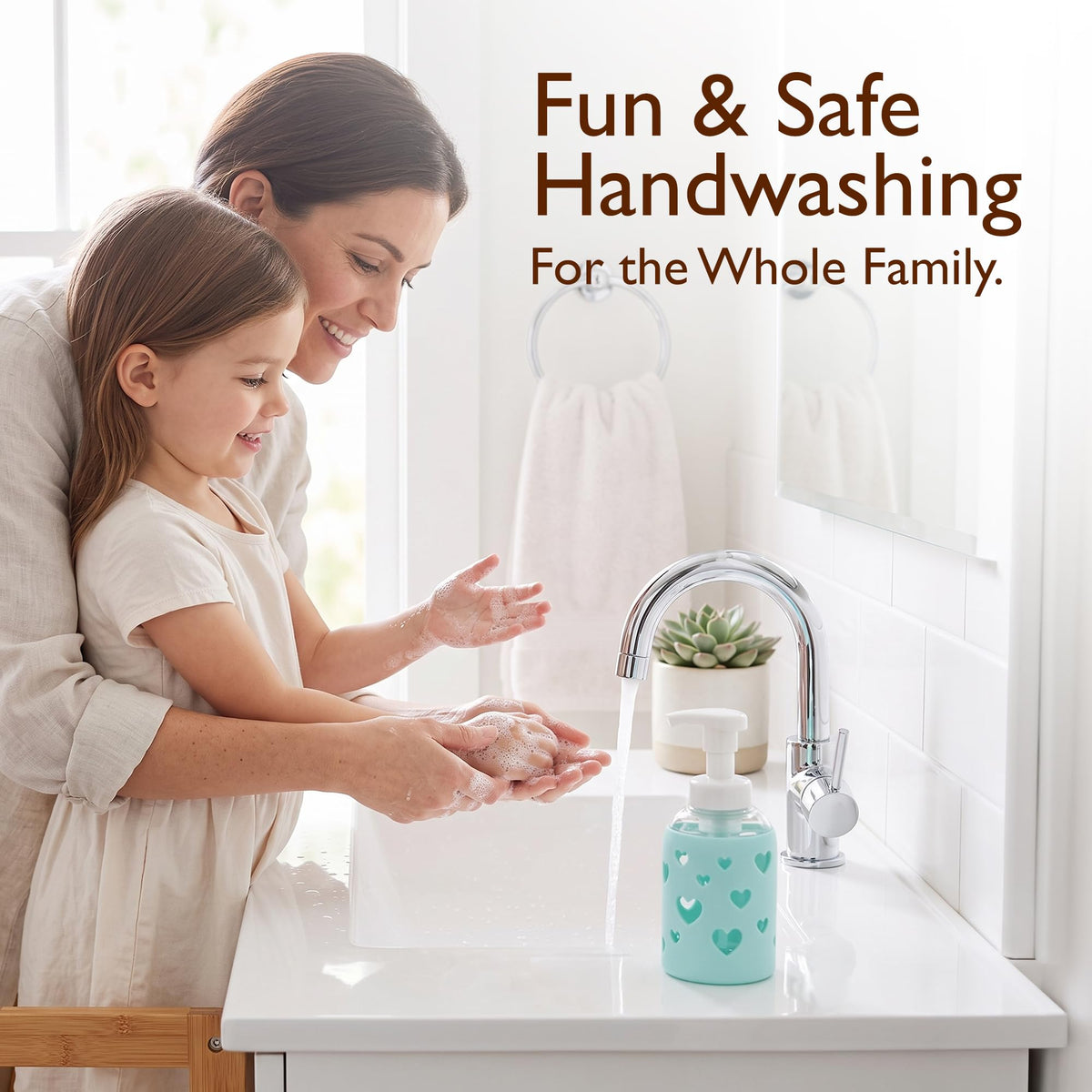 Foaming Hand Soap Dispenser Glass