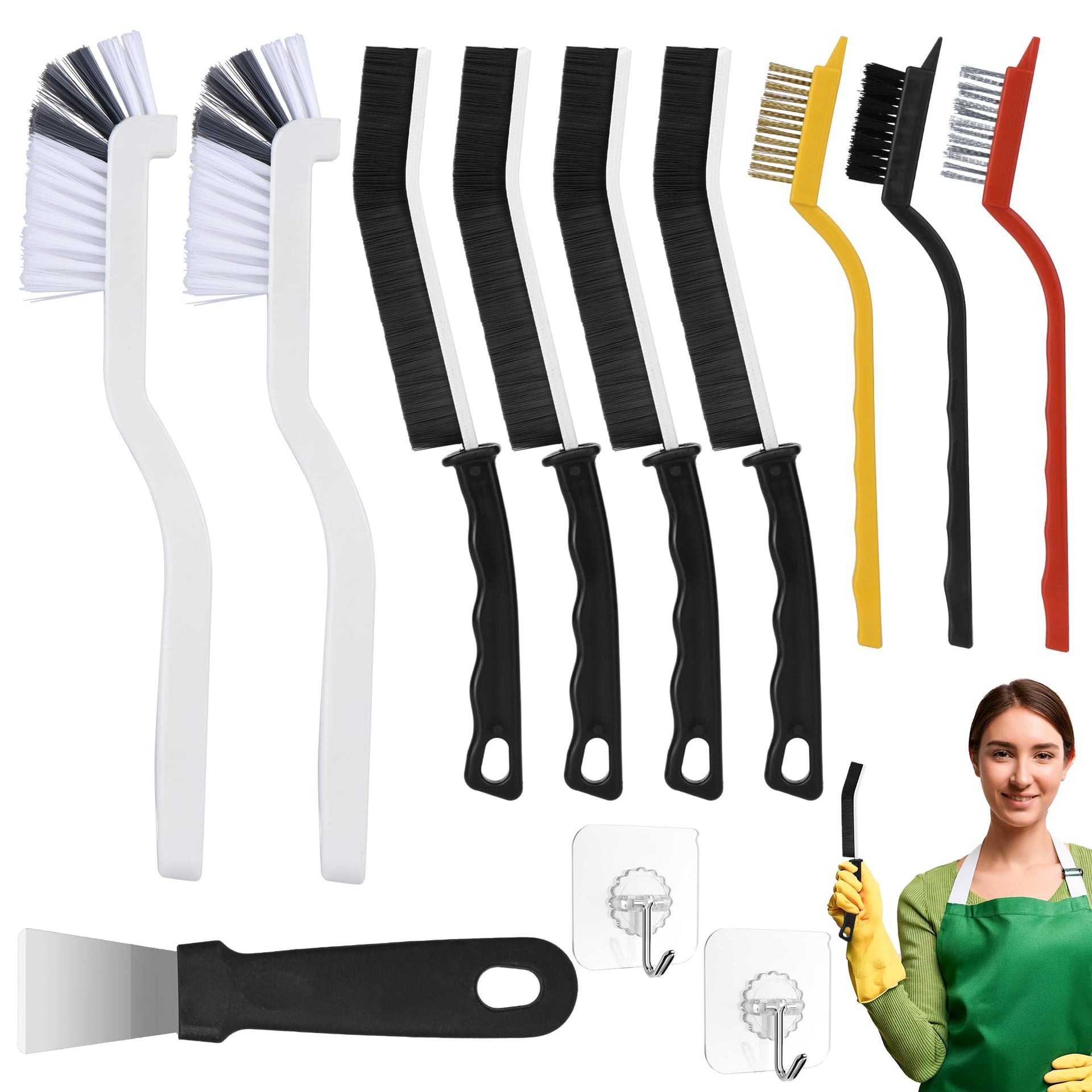 12PCS Grout Brush Set (12 Count)