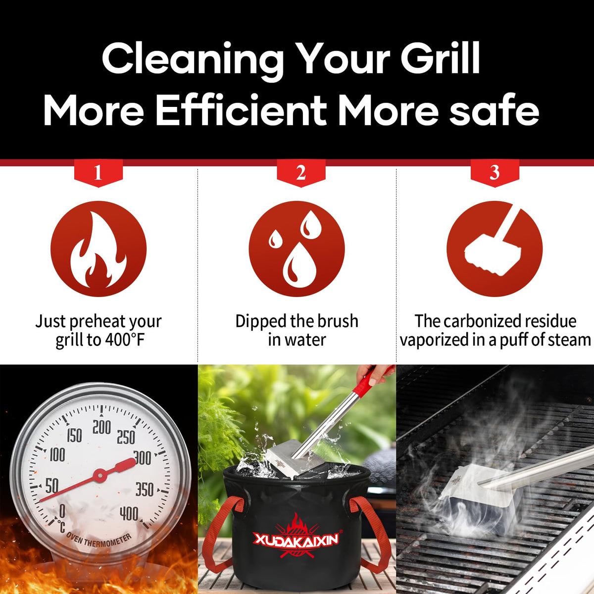 Grill Brush Bristle Free