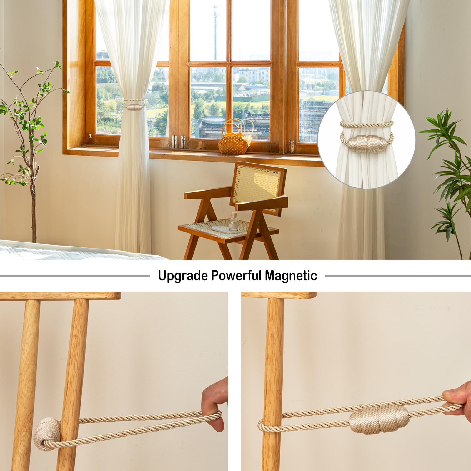 Magnetic Curtain Tiebacks