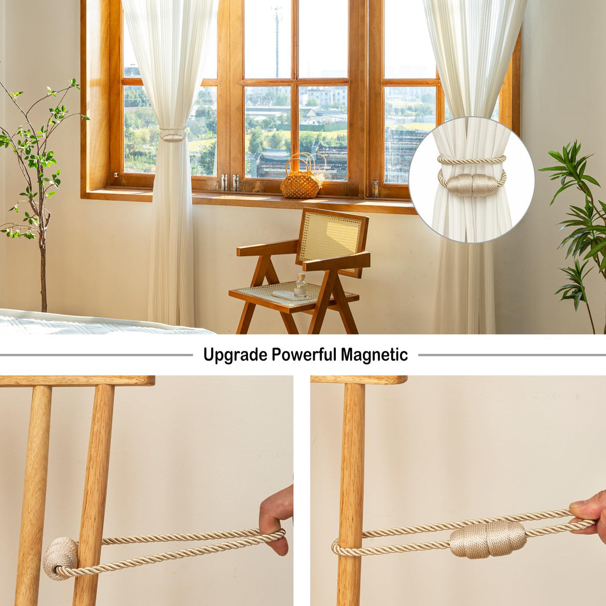 Magnetic Curtain Tiebacks