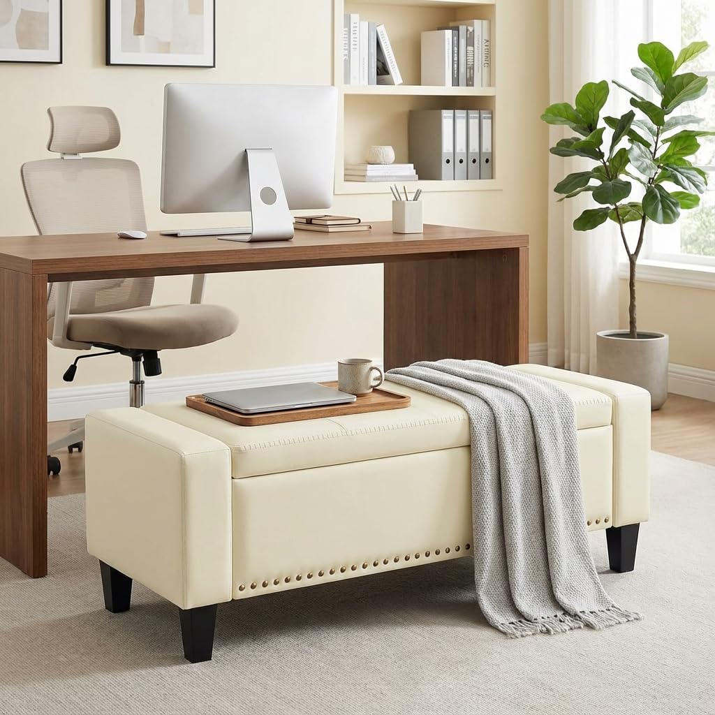 49''W Storage Ottoman Bench