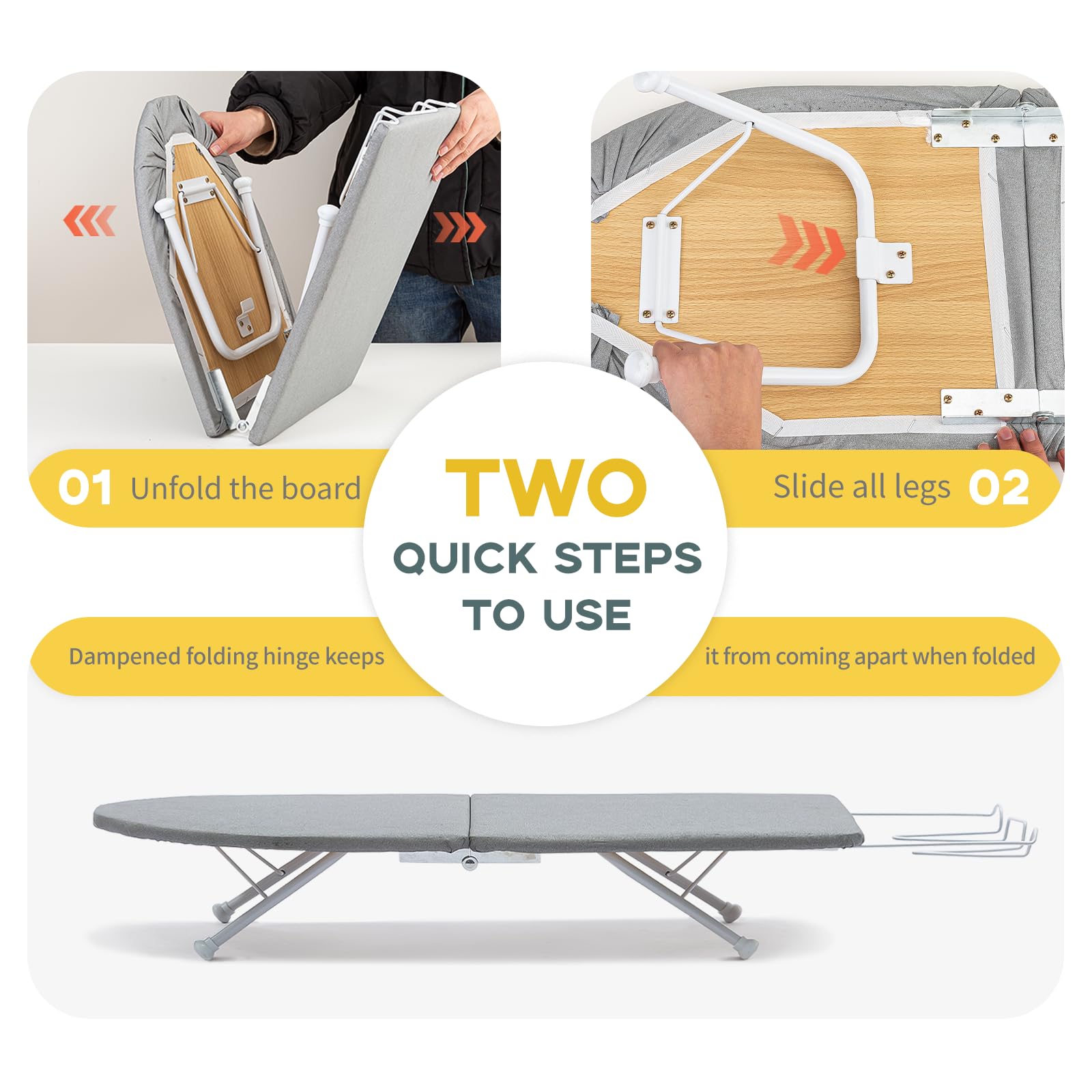 Portable Mini Tabletop Ironing Board 32"x12"