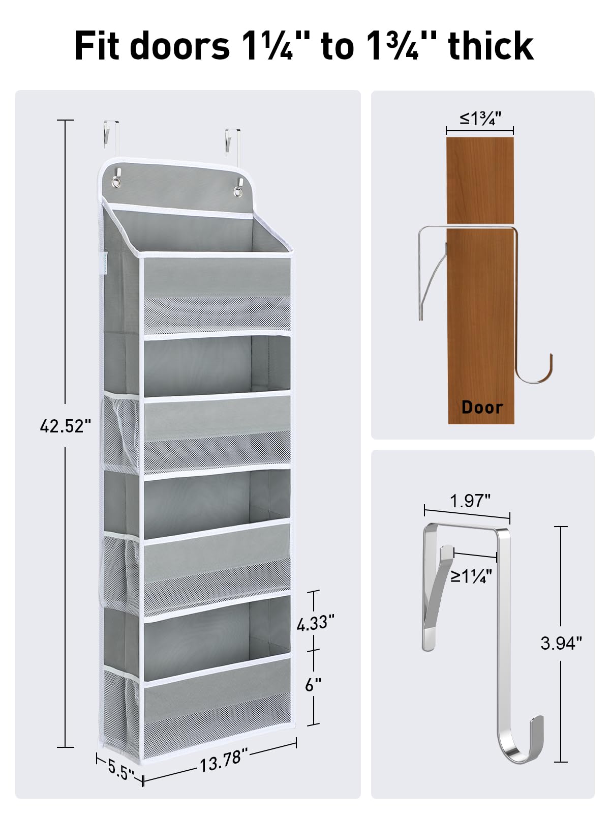 1 Pack Over the Door Organizer