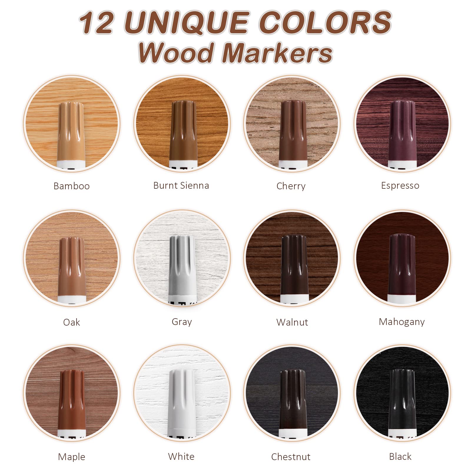 Furniture Pens for Touch Up (12 Count)