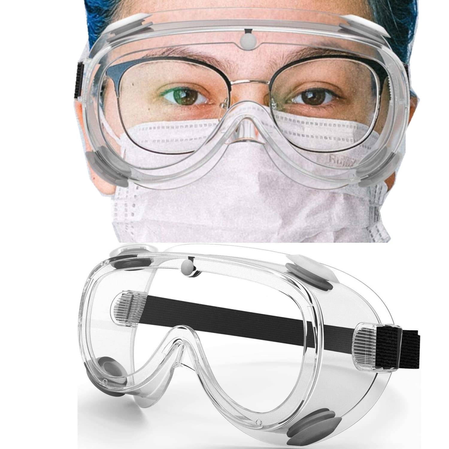Safety Goggles Medical Goggles Fit Over Eyeglasses Anti