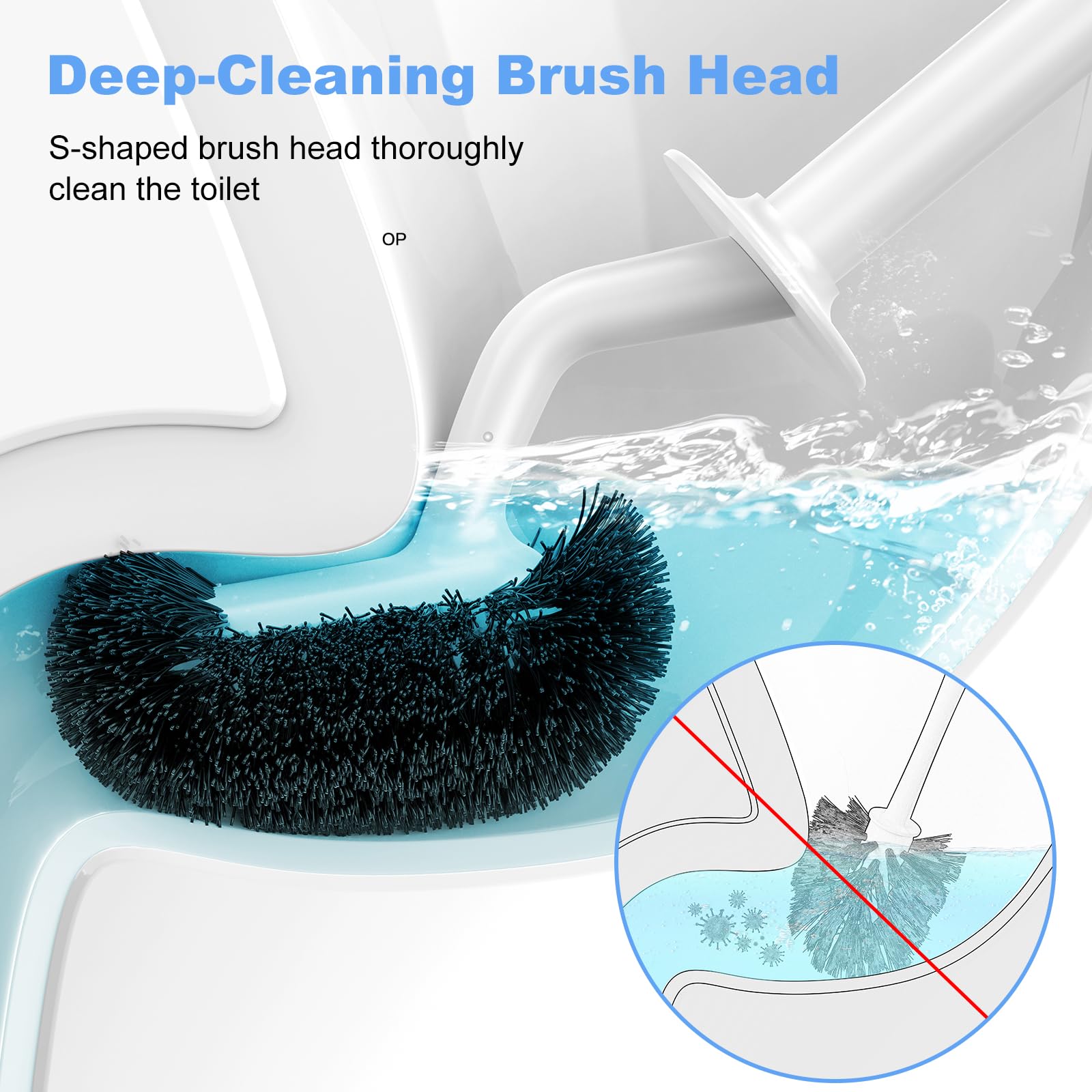 Toilet Bowl Brush Holder Set (2 Count)