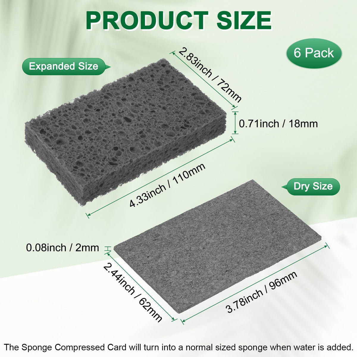 6 Pack Kitchen Sponges (6 Count)