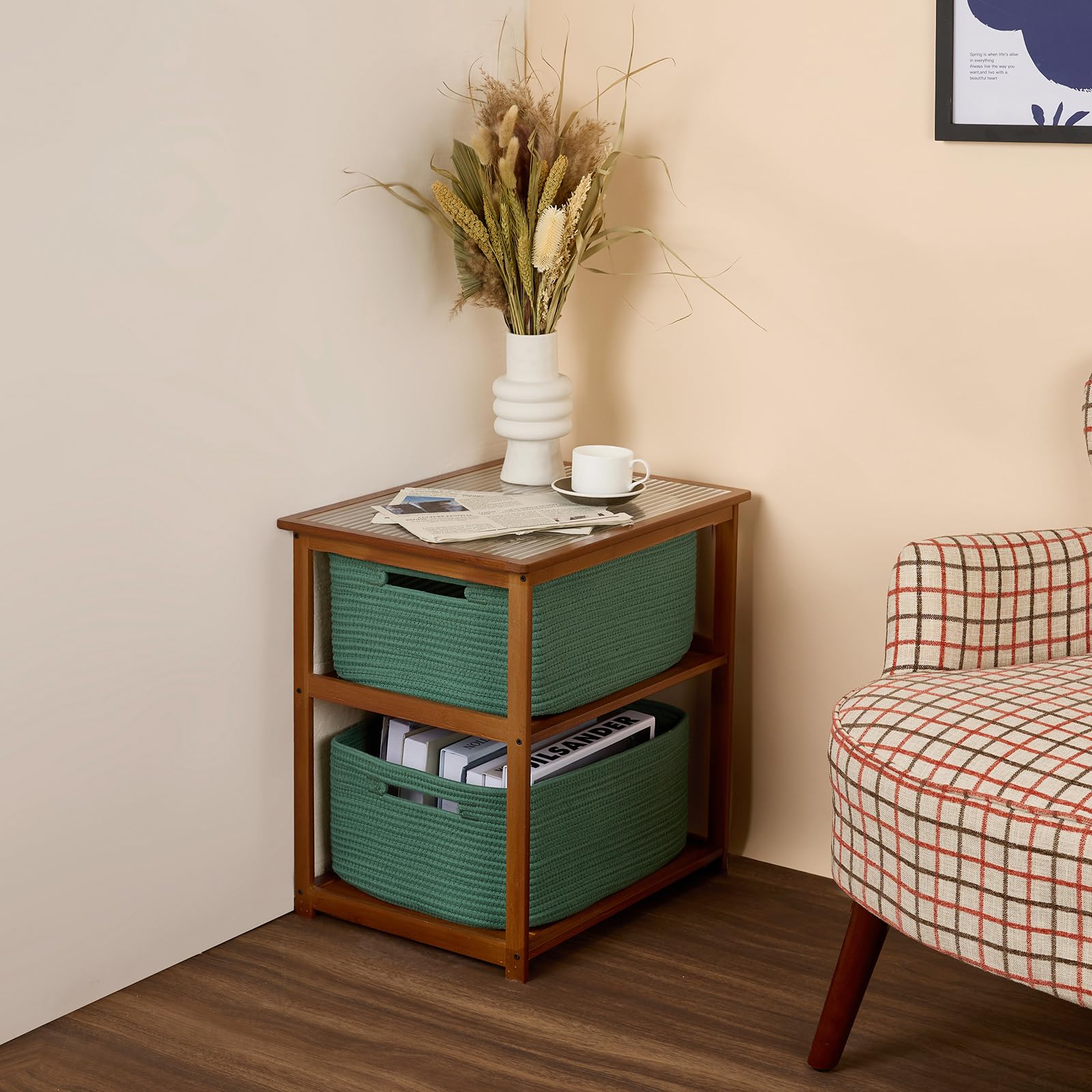 Large Storage Baskets for Shelves (3 Count)