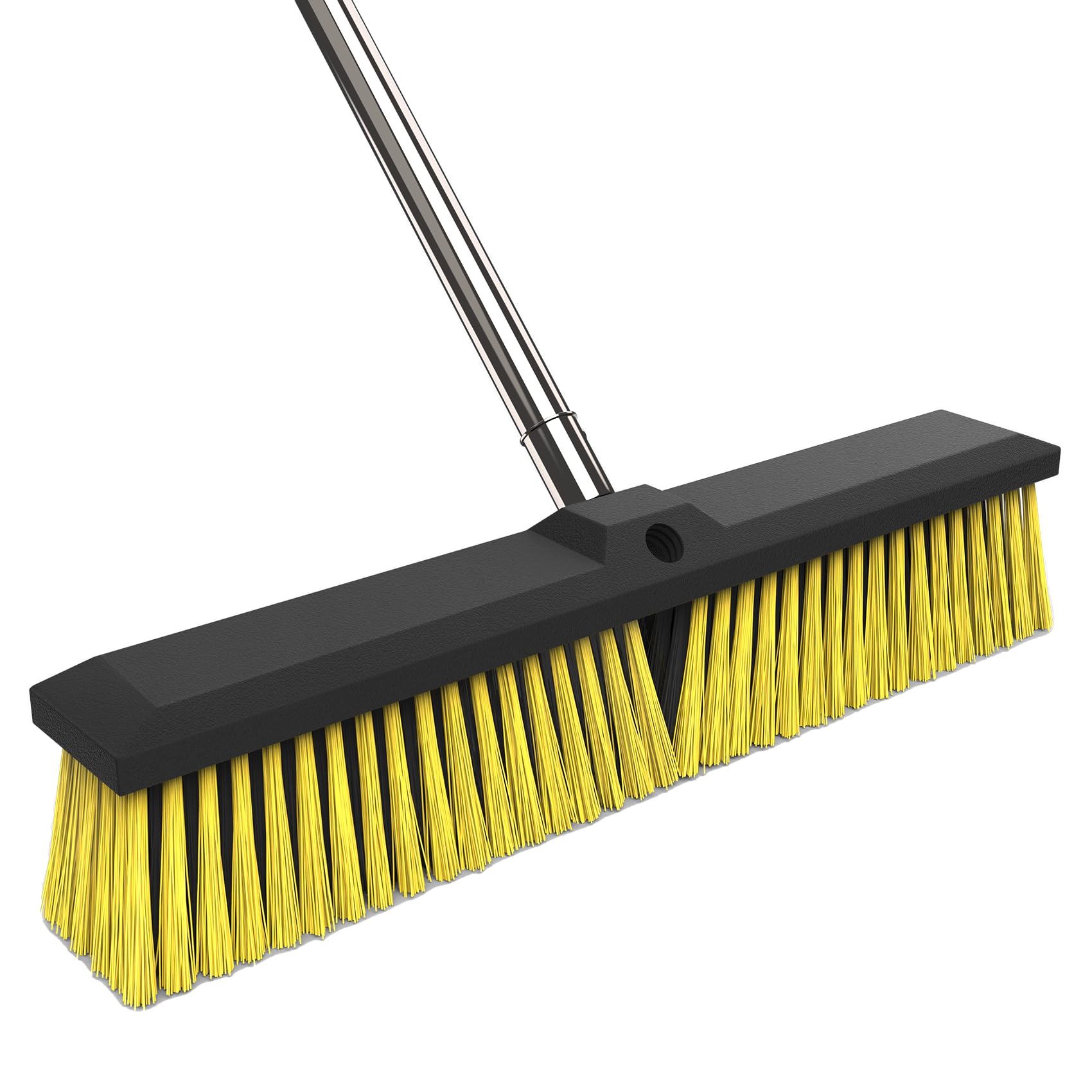 18 Inches Push Broom Outdoor with 65" Adjustable Handle