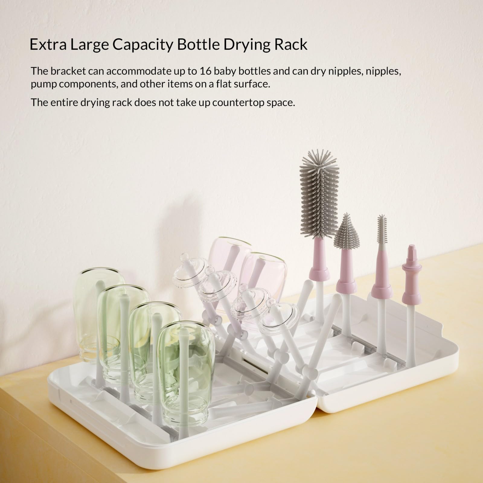 Travel Bottle Drying Rack Space Saving