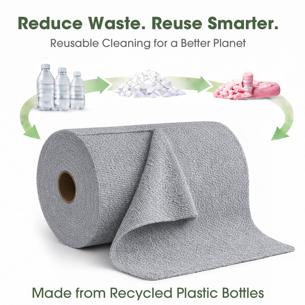 Microfiber Cleaning Cloth Roll (100 Count)