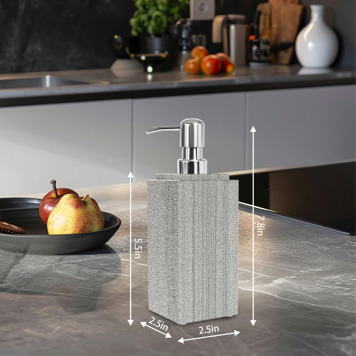 Marble Soap Dispenser for Bathroom