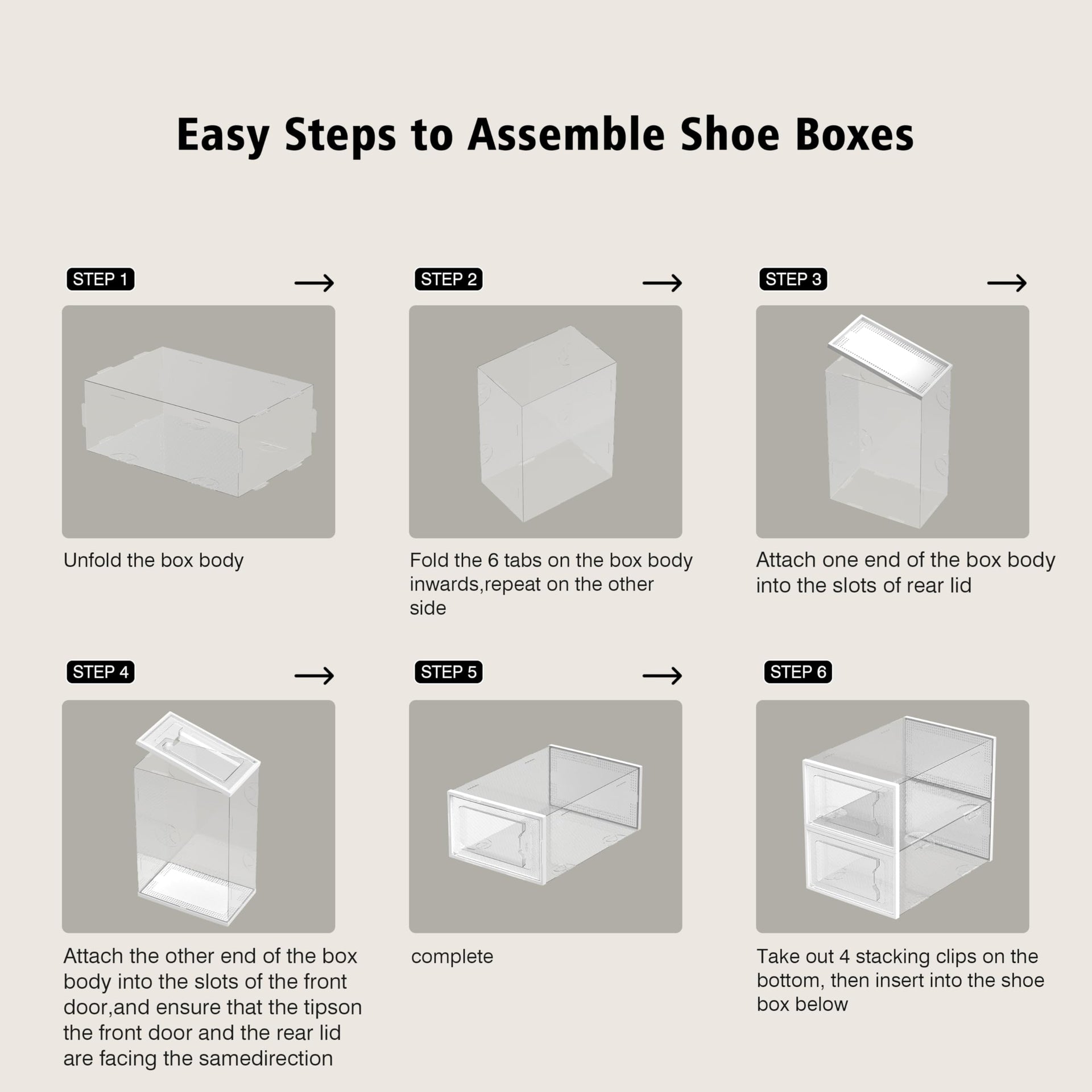 12 Pack Shoe Storage Box (12 Count)