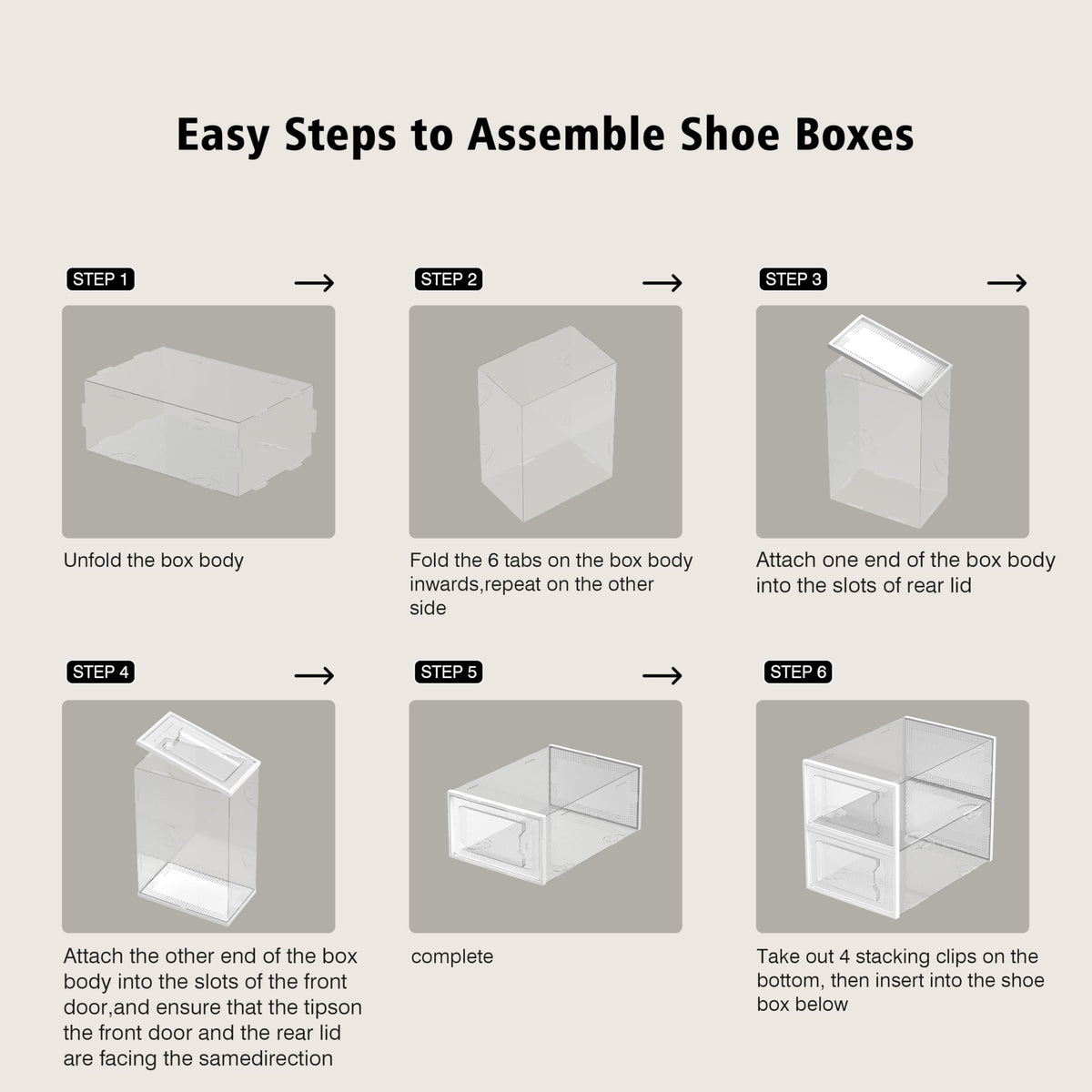 12 Pack Shoe Storage Box (12 Count)