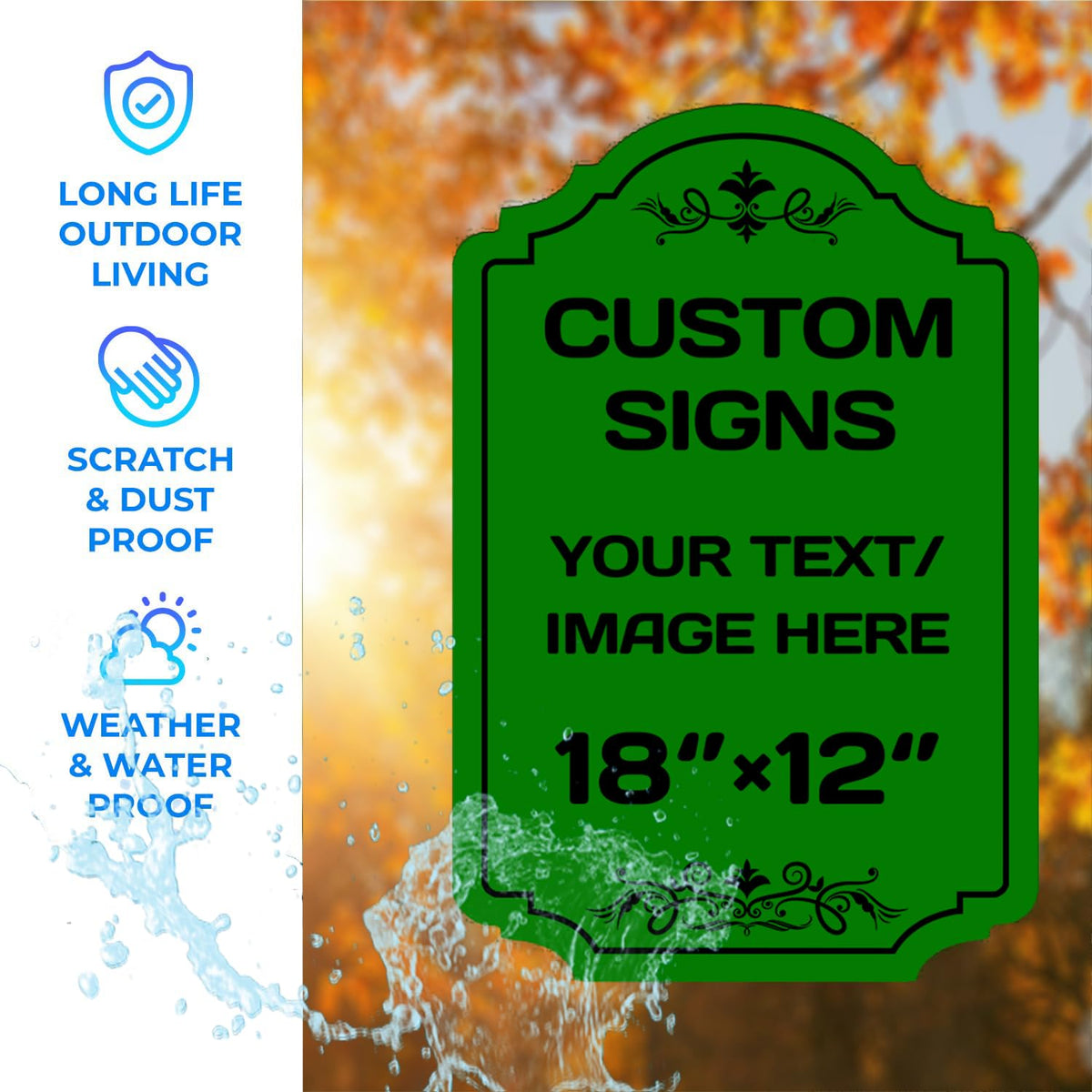Personalized Aluminum Metal Signs