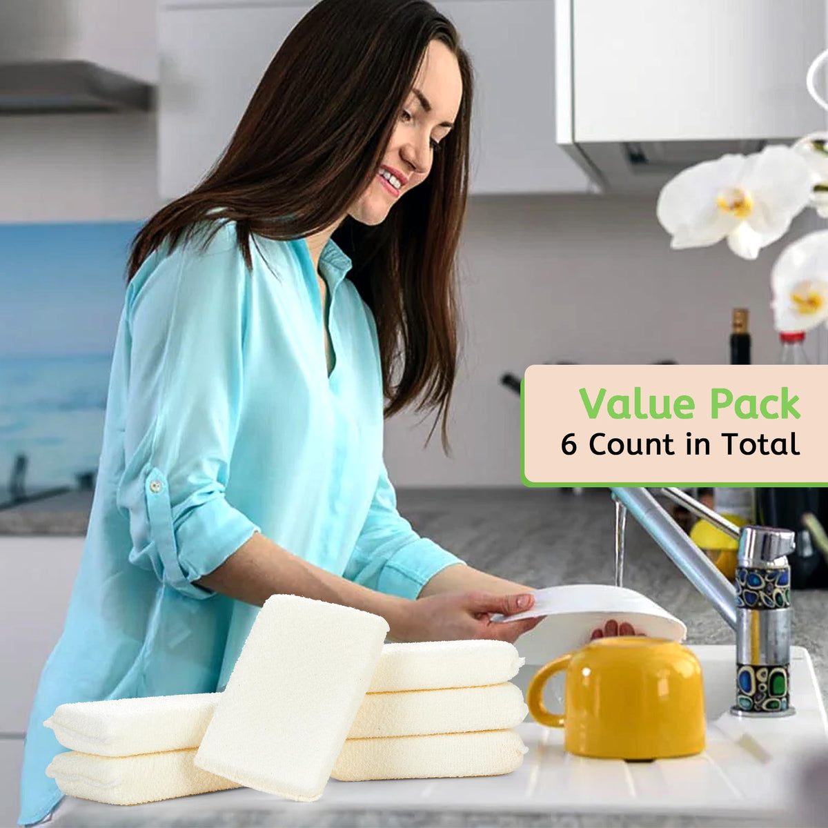 Practical Matter Kitchen Sponge (6 Count)