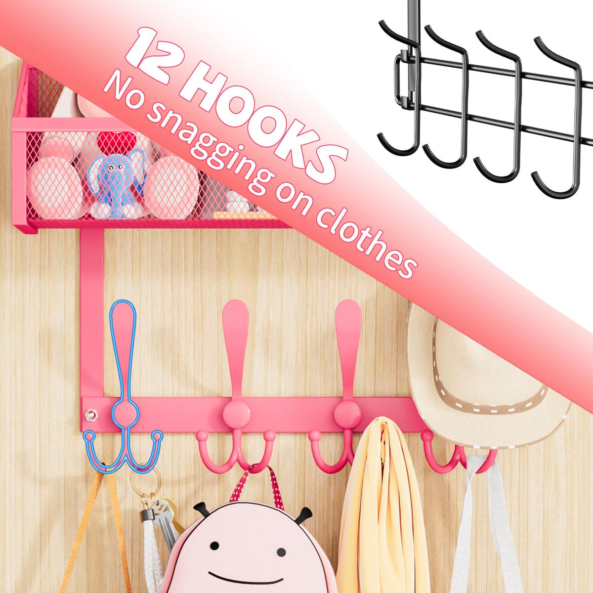 Over The Door Hooks Organizer