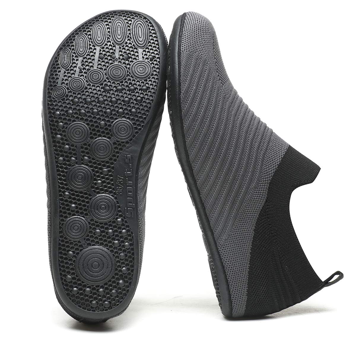 Adult Indoor House Slippers Socks Travel Lightweight Comfort Non Slip Grip House Floor Home Shoes for Women Men