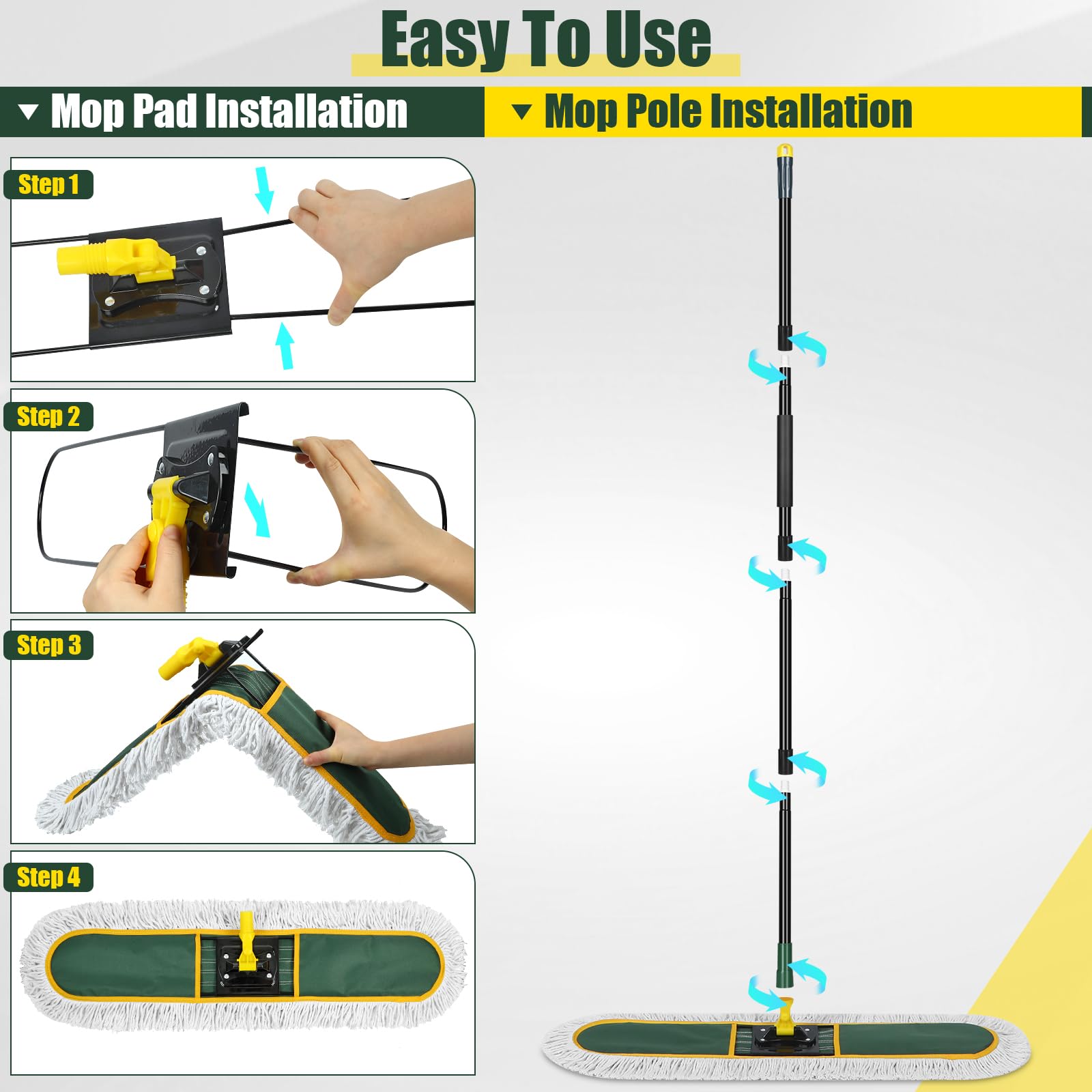 24 Inch Commercial Dust Mop Heavy Duty - ModHome Supplies