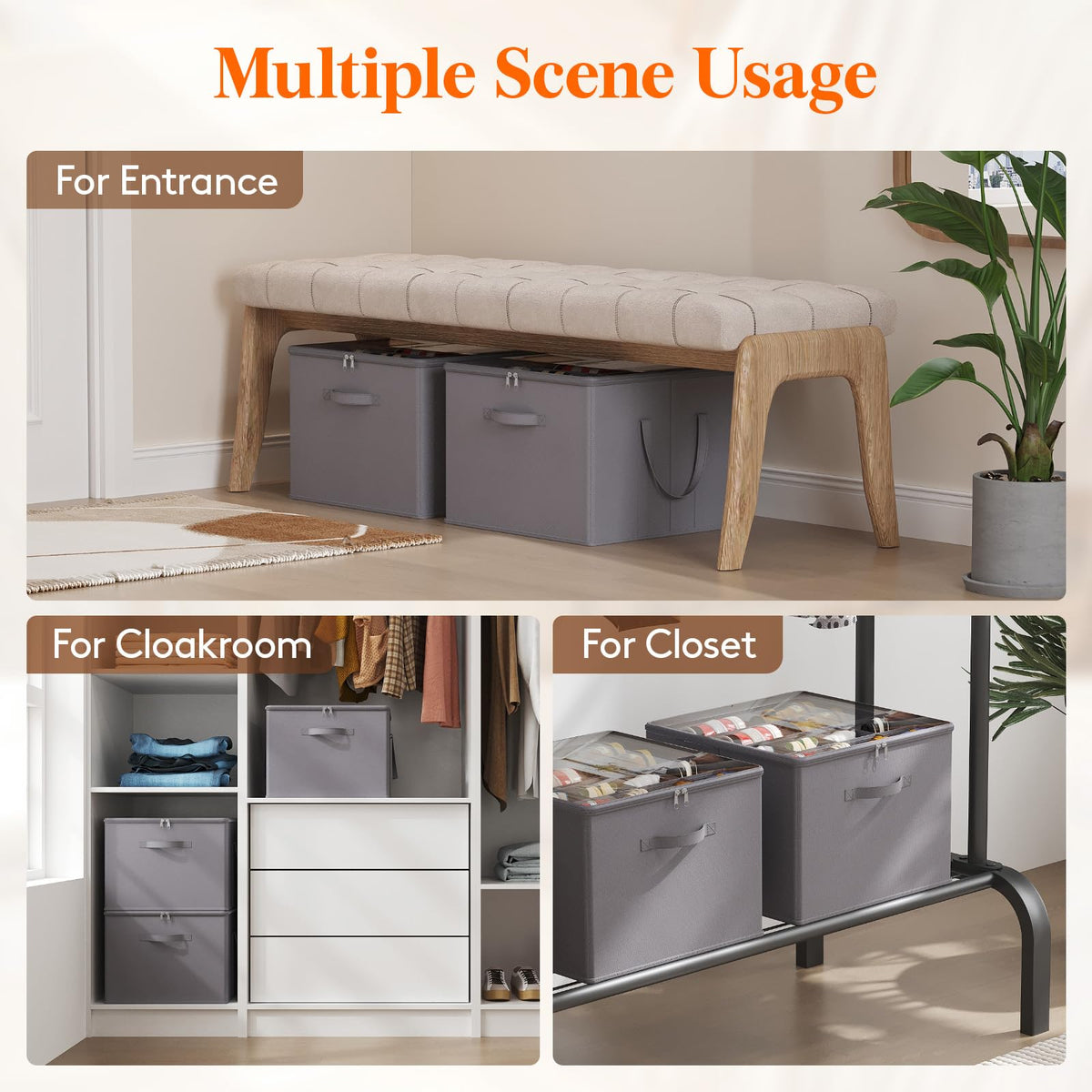 Shoe Storage Organizer for Closet (3 Count)