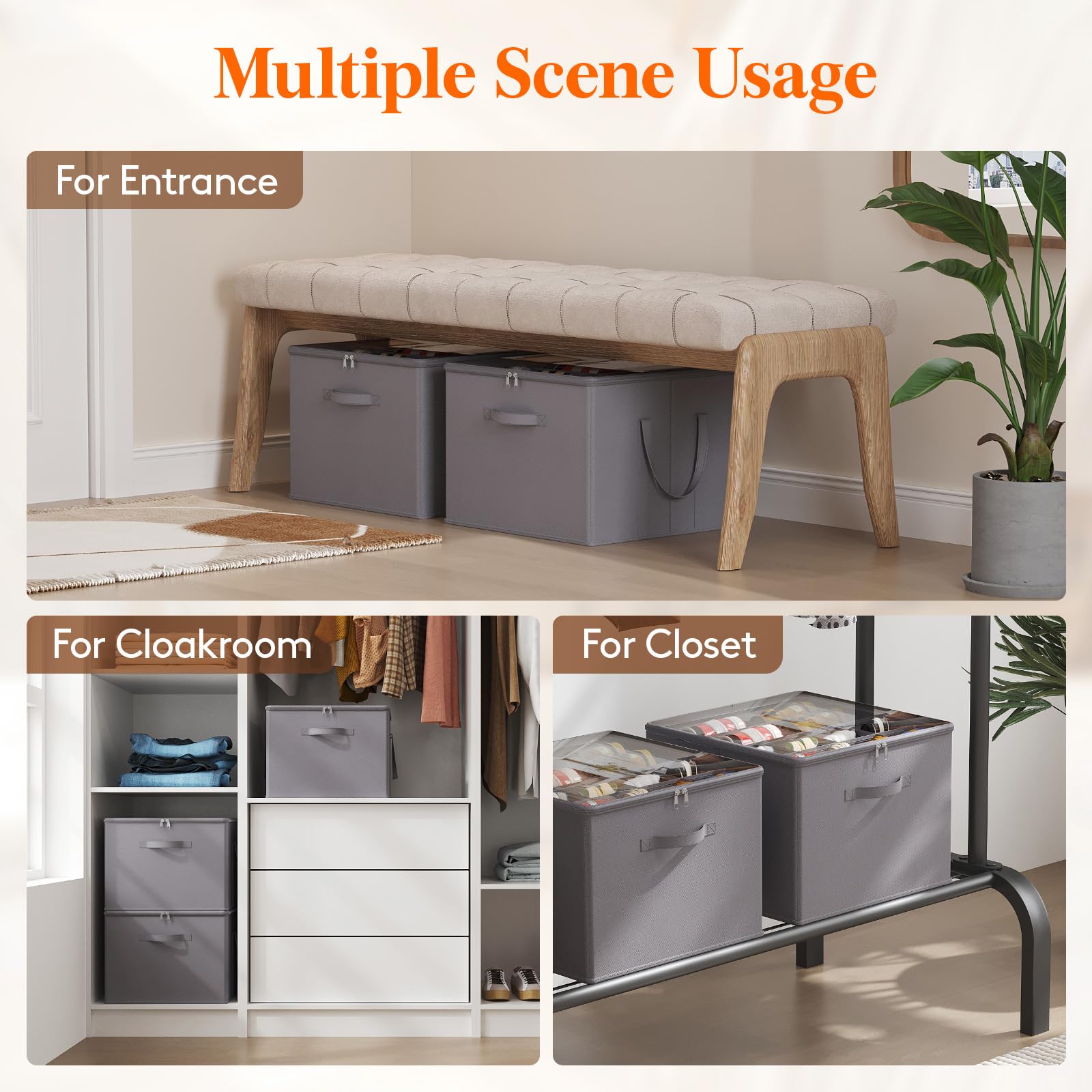 Shoe Storage Organizer for Closet (2 Count)