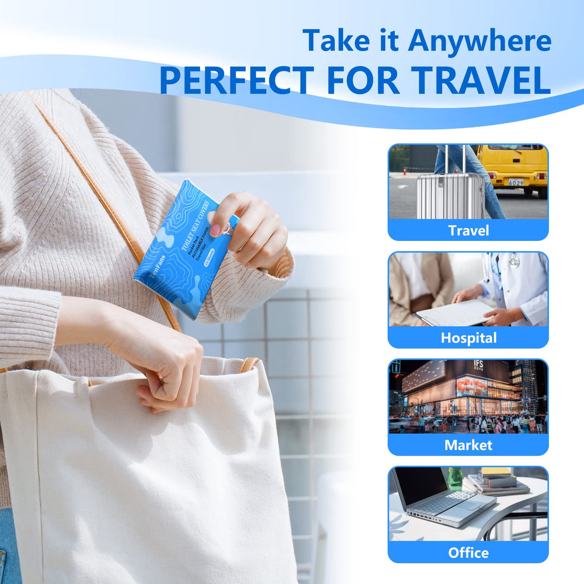 Toilet Seat Covers 60 Pack