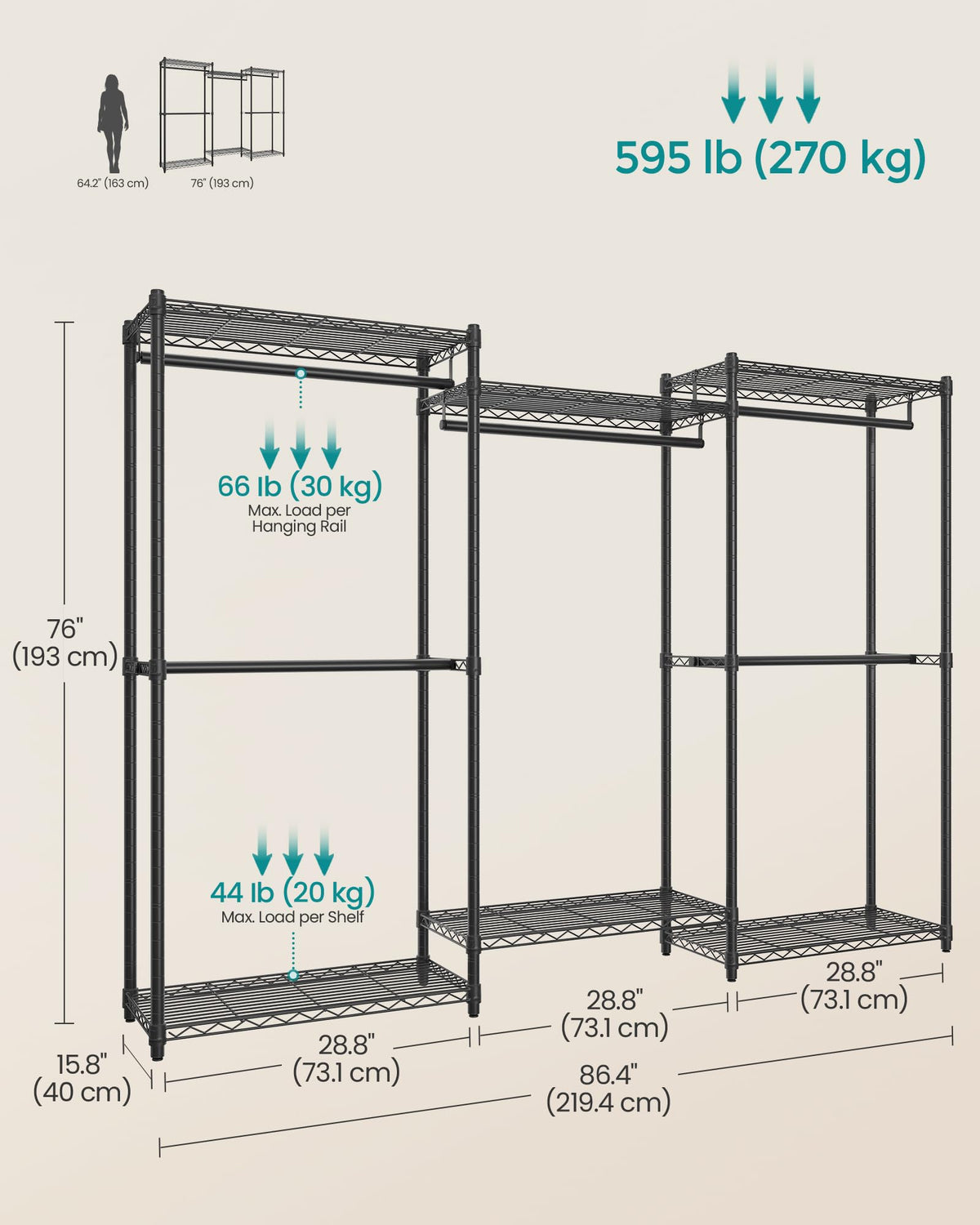 Heavy Duty Clothes Rack