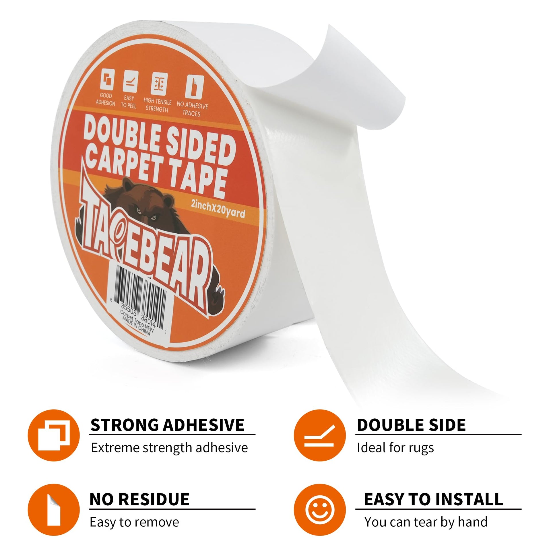 Double Sided Carpet Tape 2Inch x 20Yards