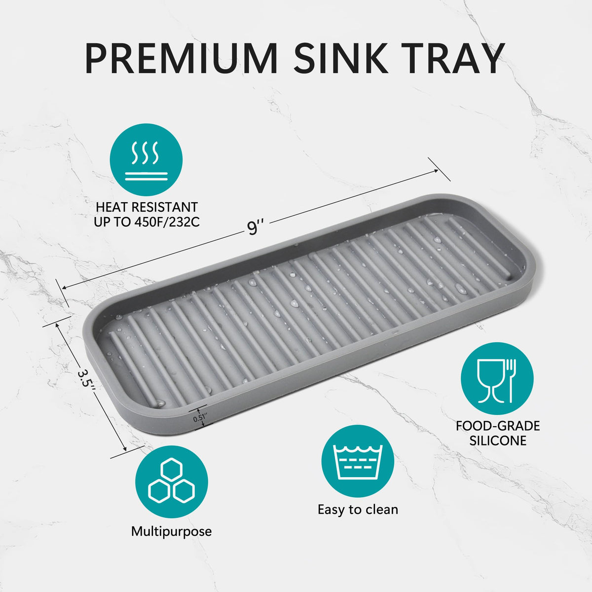 Silicone Soap Tray (2 Count)