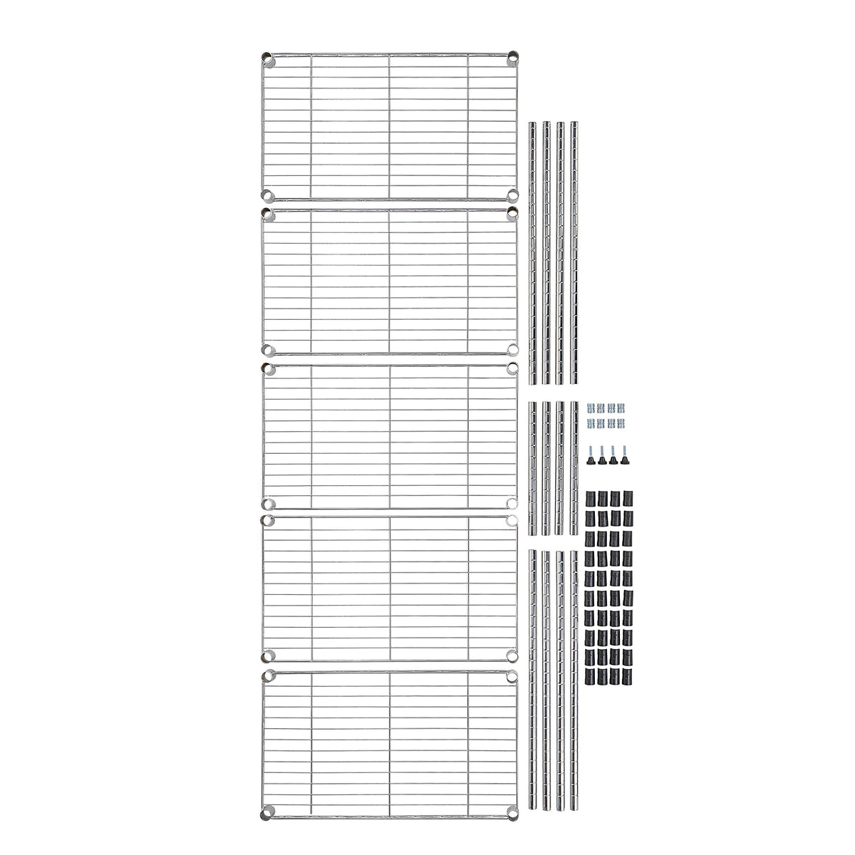 5 Shelf Adjustable Storage Shelving Unit for Garage